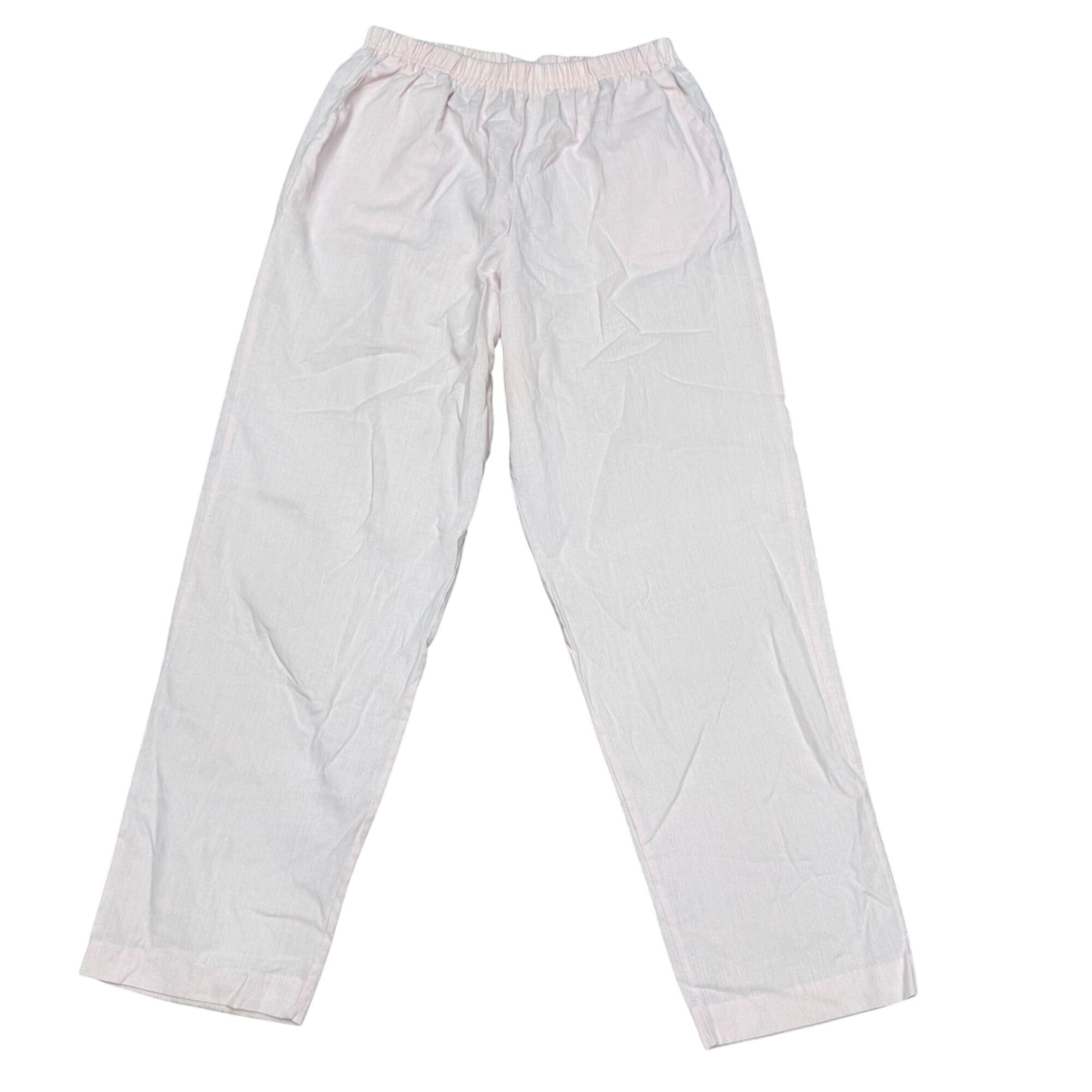 Victoria Bay Pink Lounge Pants Elastic Waist Size L Cotton Polyester Made USA