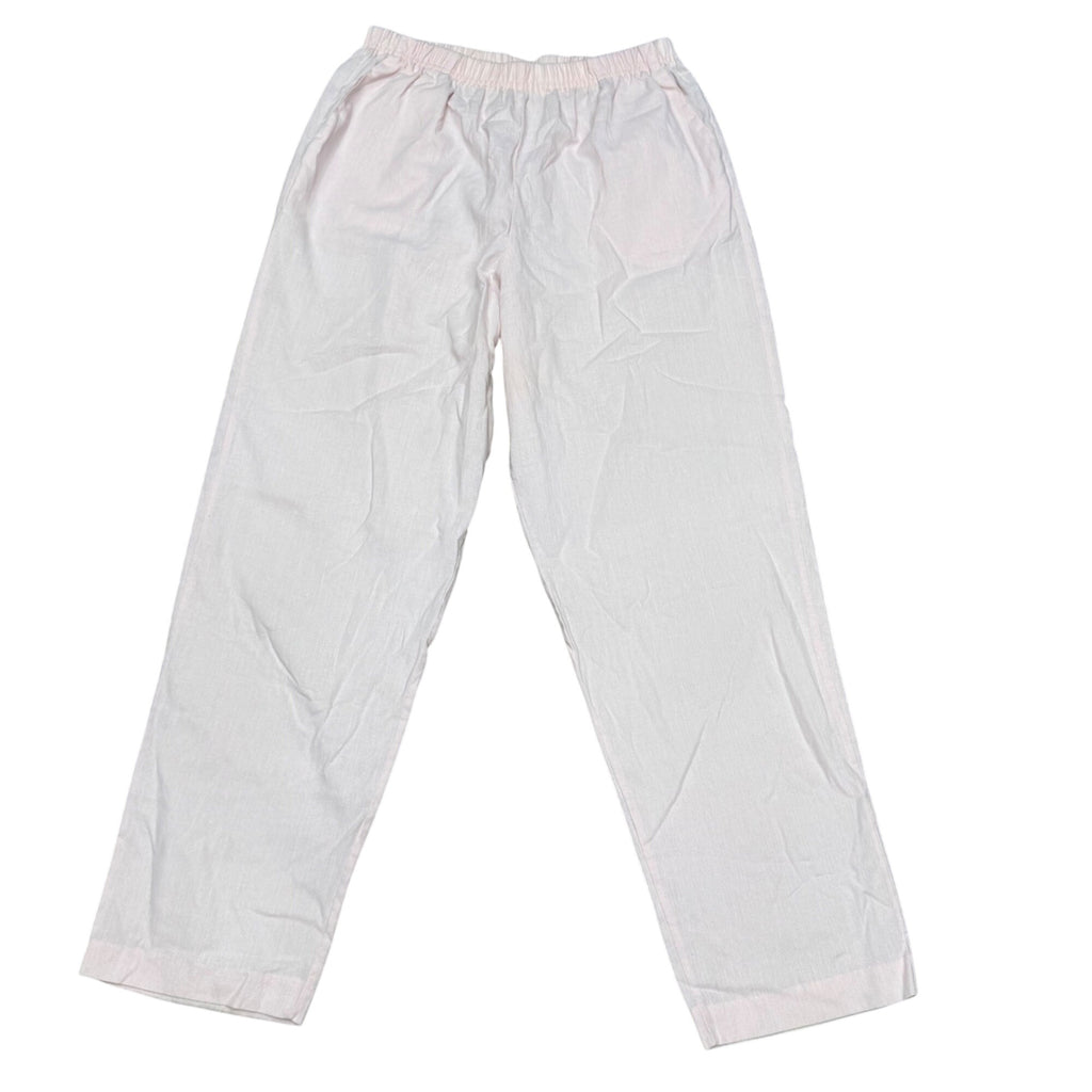 Victoria Bay Pink Lounge Pants Elastic Waist Size L Cotton Polyester Made USA