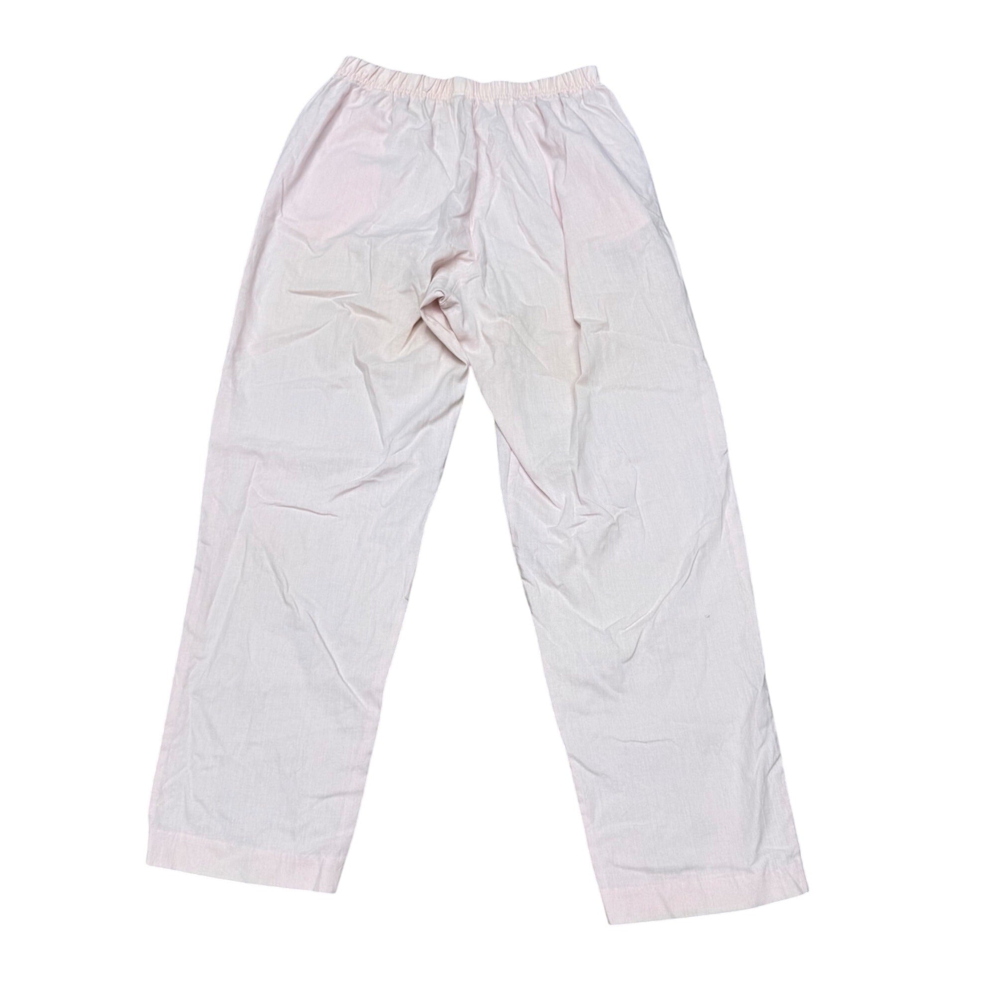 Victoria Bay Pink Lounge Pants Elastic Waist Size L Cotton Polyester Made USA
