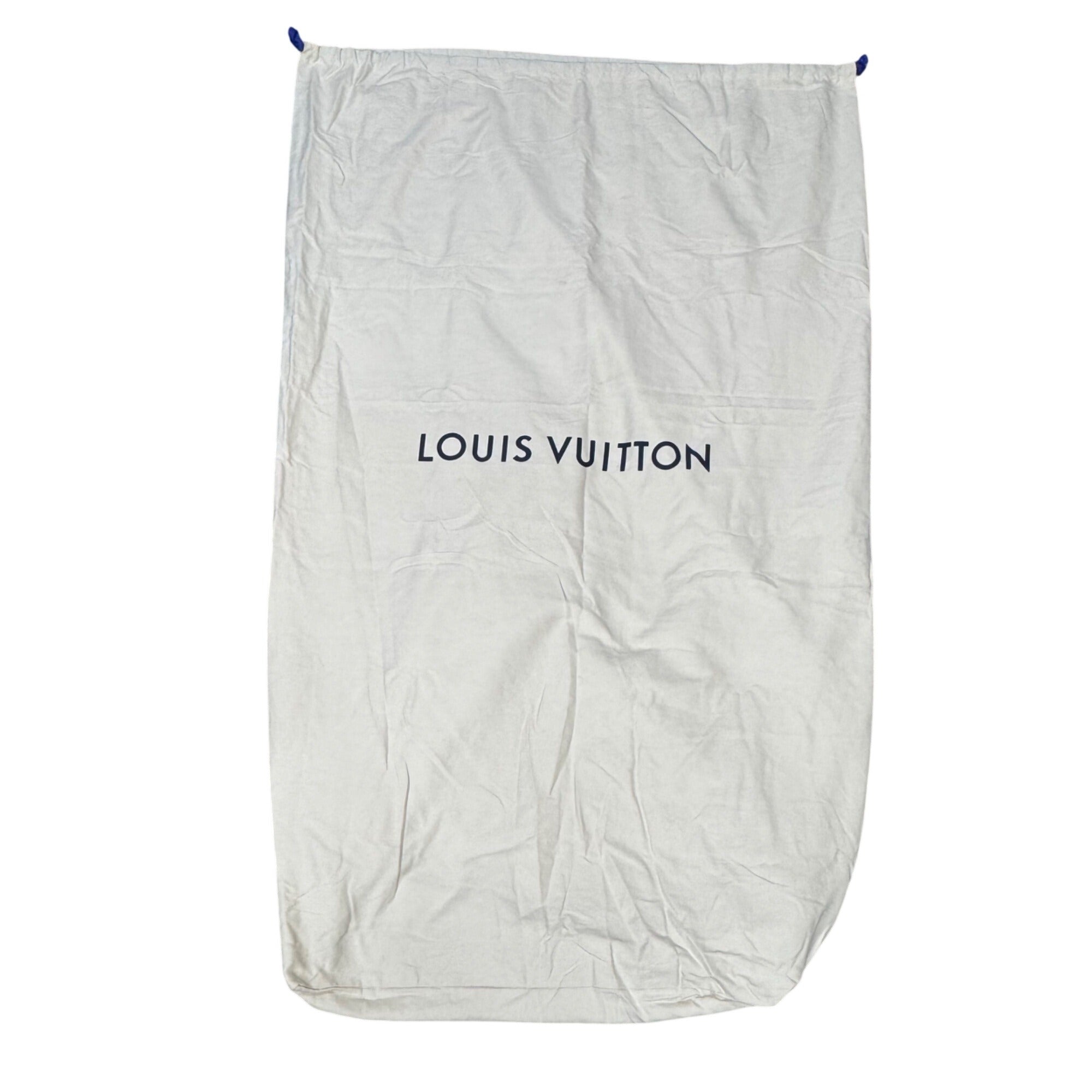 Louis Vuitton Large Beige Dust Bag 36" x 59.5" Drawstring Suit Luggage Handbags