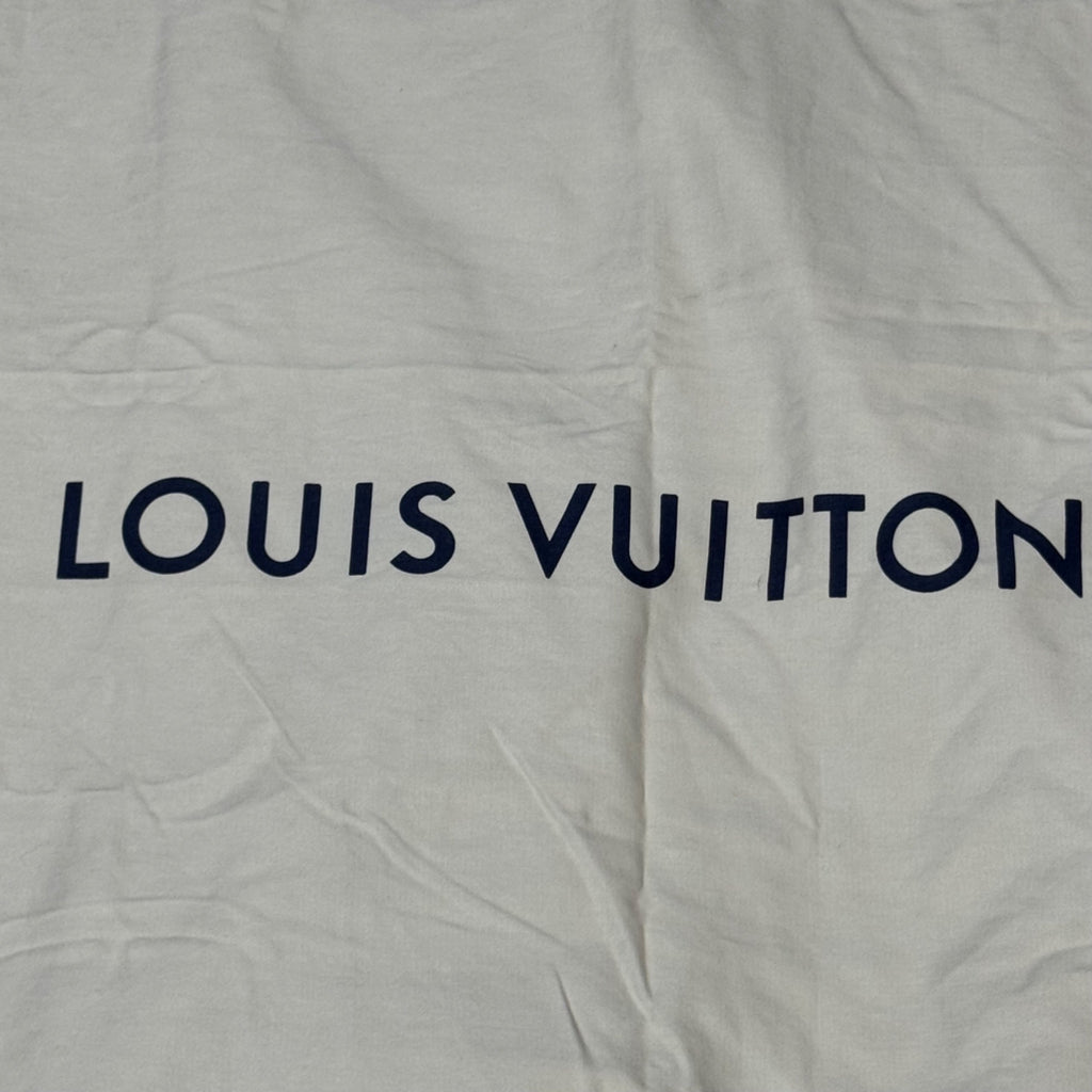 Louis Vuitton Large Beige Dust Bag 36" x 59.5" Drawstring Suit Luggage Handbags