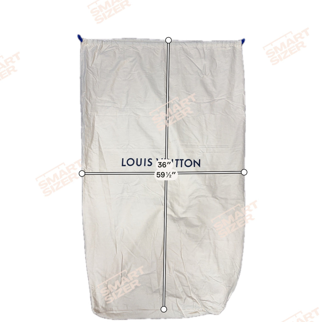 Louis Vuitton Large Beige Dust Bag 36" x 59.5" Drawstring Suit Luggage Handbags