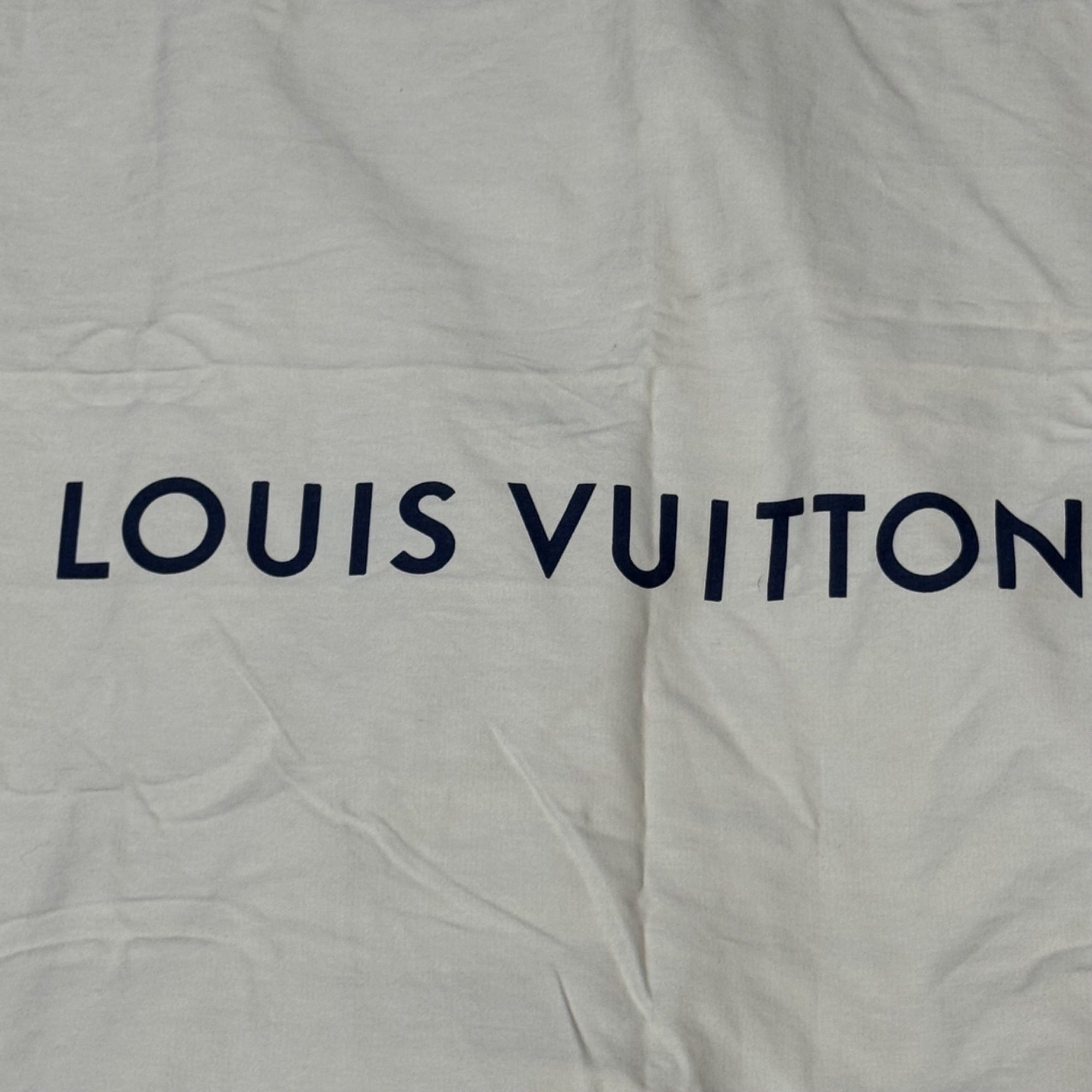 Louis Vuitton Large Beige Dust Bag 36" x 59.5" Drawstring Suit Luggage Handbags