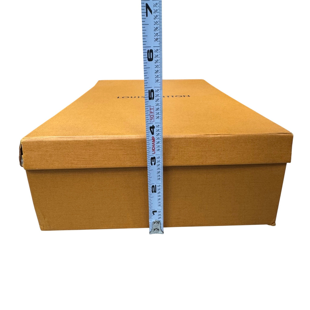 Louis Vuitton Orange Shoe Box Storage Authentic w/ Lid 12x8x4 READ Purse Handbag