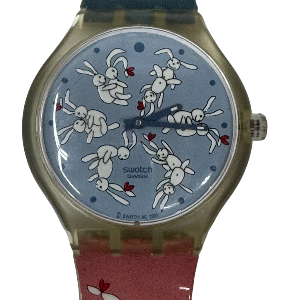 Vintage Swatch Bunny Sutra 2003 Rabbits Sex Positions New Old Stock w/ Case 41mm