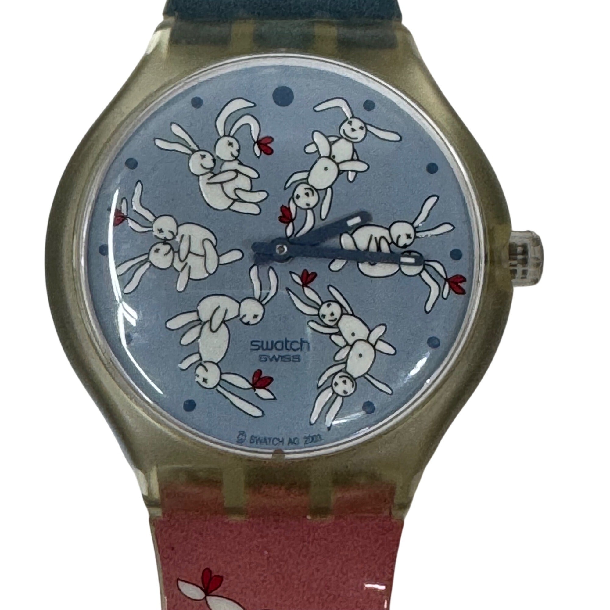 Vintage Swatch Bunny Sutra 2003 Rabbits Sex Positions New Old Stock w/ Case 41mm