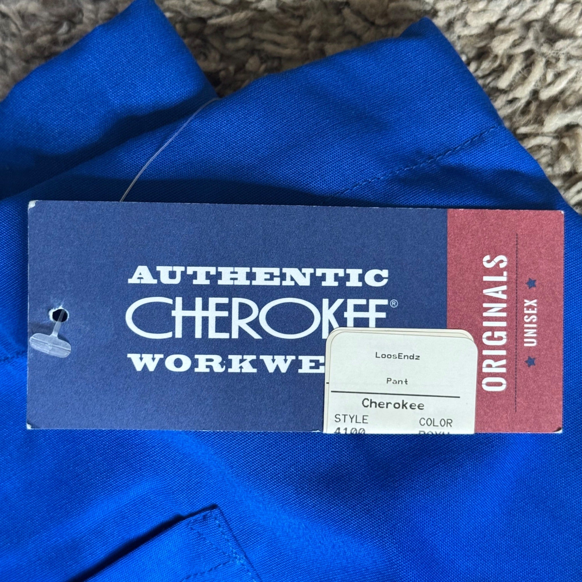 Cherokee Originals Unisex Workwear Scrub Pants 4XL Royal Blue 4X Plus Size NEW