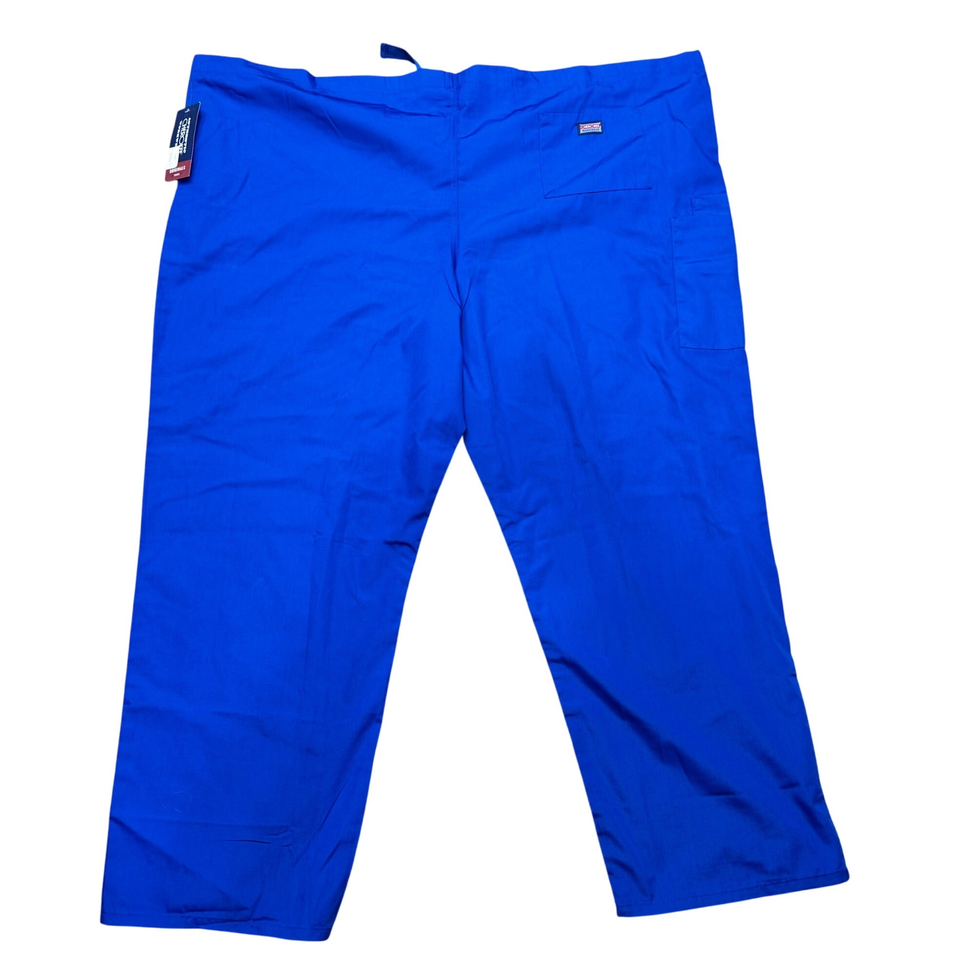 Cherokee Originals Unisex Workwear Scrub Pants 4XL Royal Blue 4X Plus Size NEW