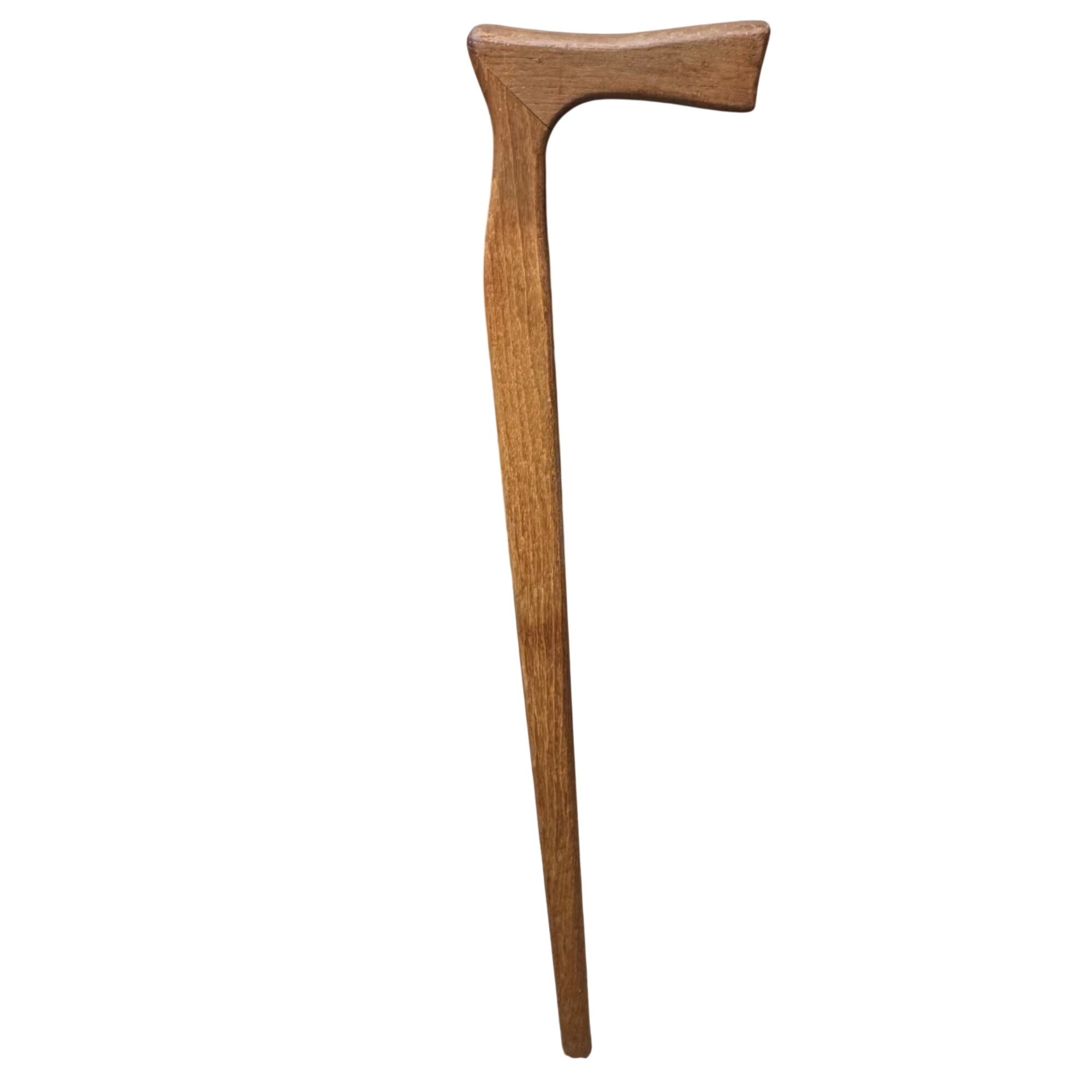 Handcrafted African Gentlemens Wooden Walking Stick Cane Ergonomic Handle - 36"