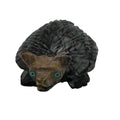 Vintage Zuni Hand-Carved Stone Badger Figurine Intricate Detailing Polished 2"