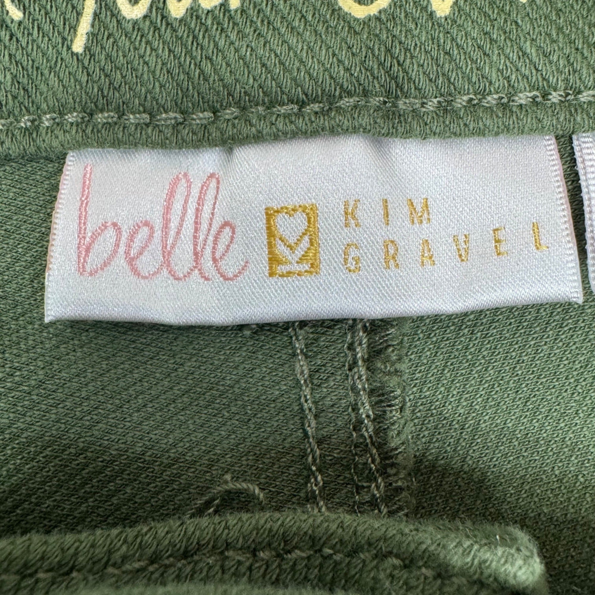 Belle By Kim Gravel Womens Green Straight Leg Pants 18W Jeans Olive New w/o Tag