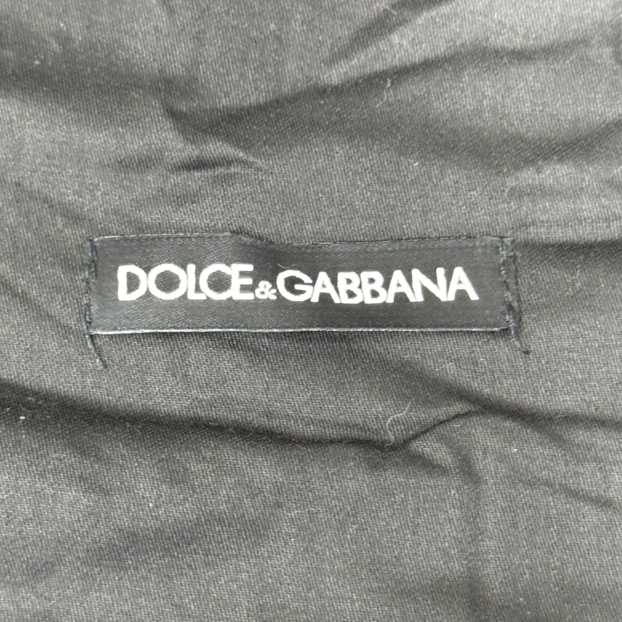 Dolce & Gabbana Black Drawstring Dust Bag 14” x13" Storage Pouch Clutch Purse