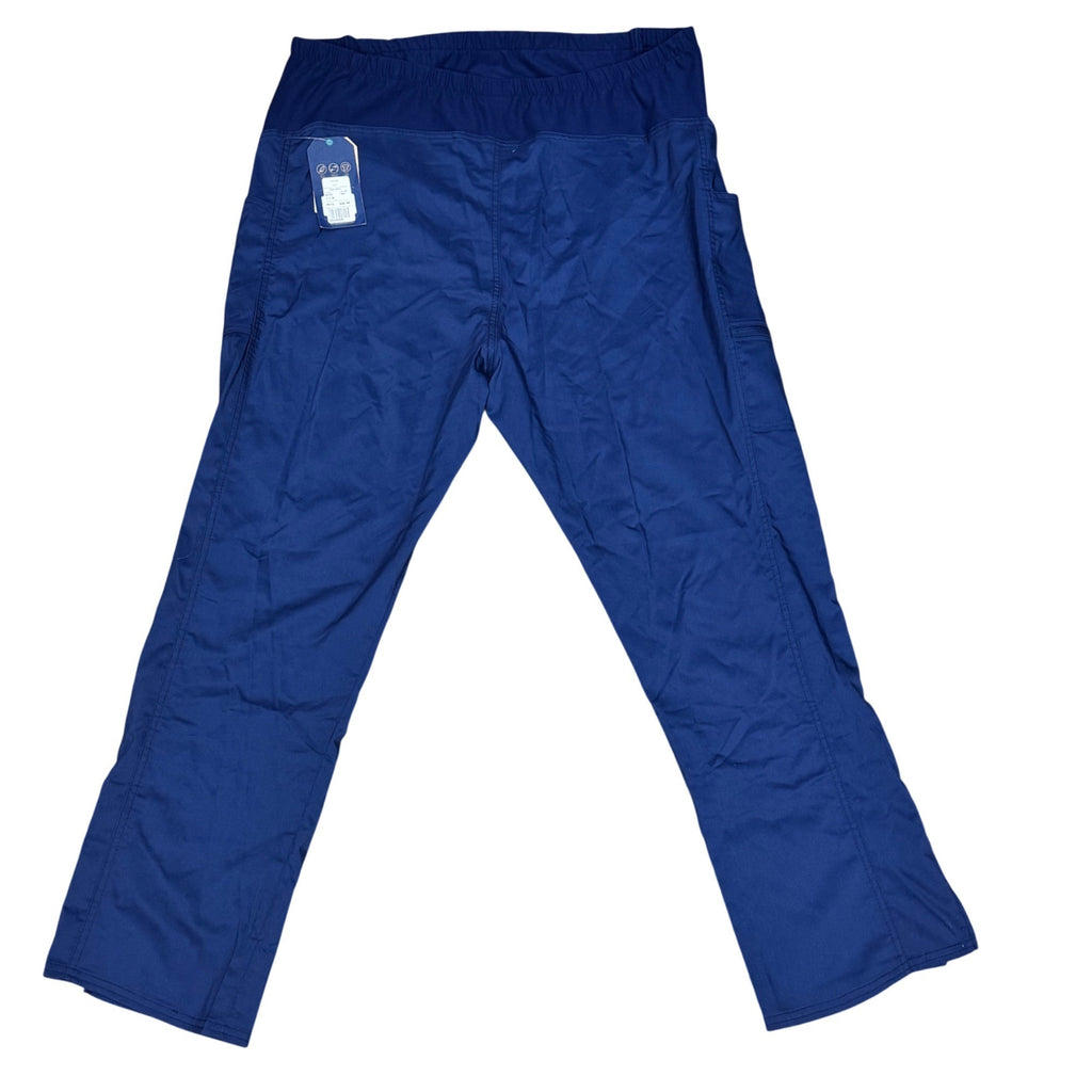 Lot of 2 Cherokee Maternity Scrub Pants XL Navy & Royal Blue New With Tags