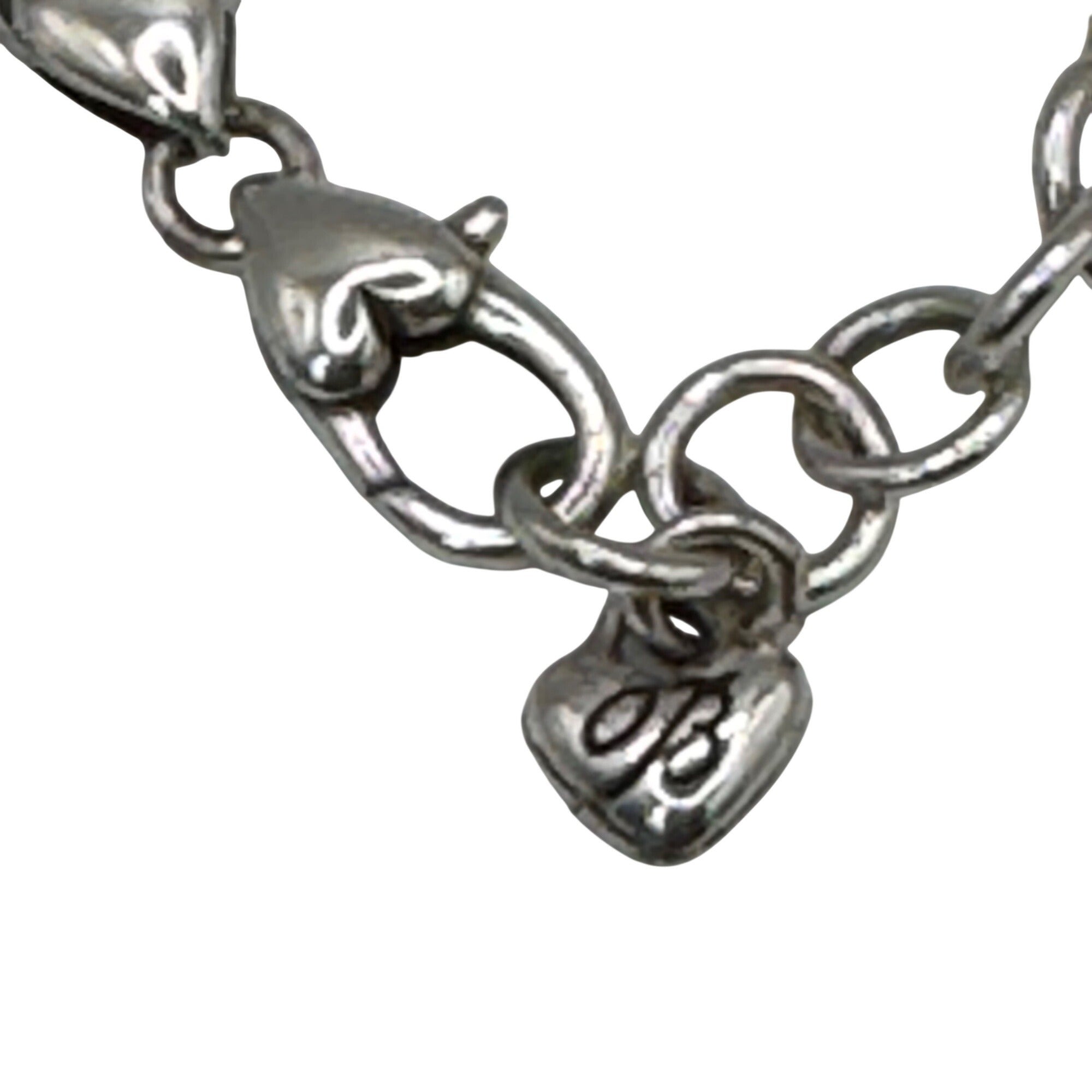 Brighton Silver-Plated Valor Above All Pendant Necklace Gold-Tone Back Chain 18"