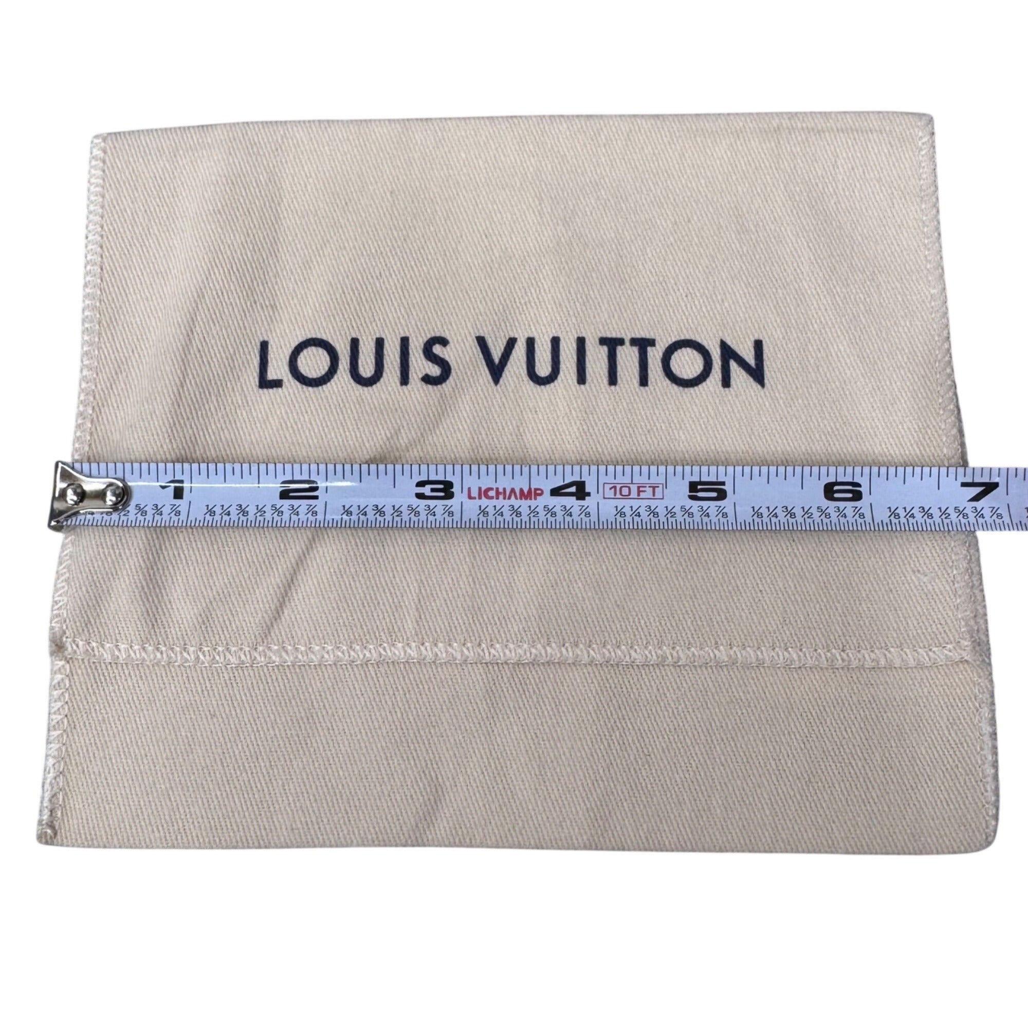 Authentic Louis Vuitton Envelope Type 6x5 Dust Bag Clutch Wallet Storage Gift
