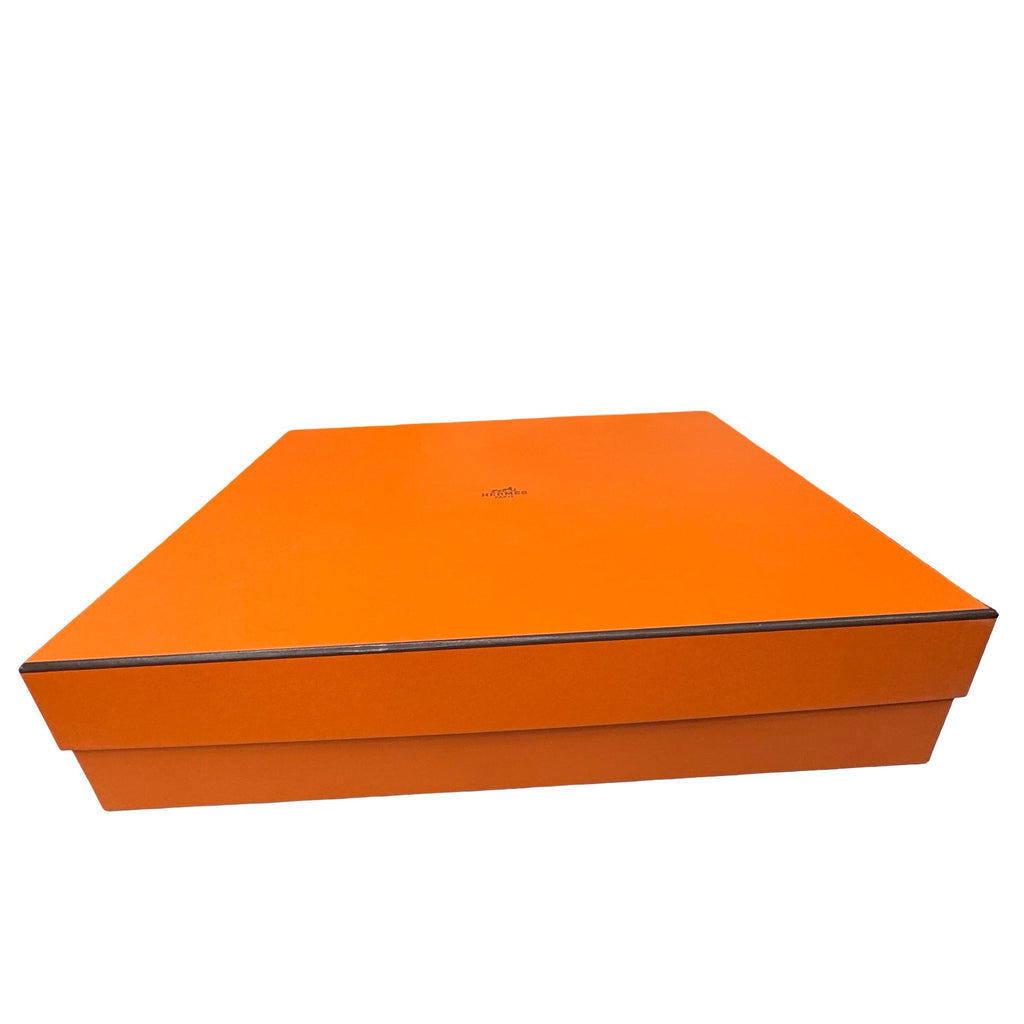 Authentic Orange Hermes Paris Large Empty Gift Mint Clean Box 18” X 15” X 4”