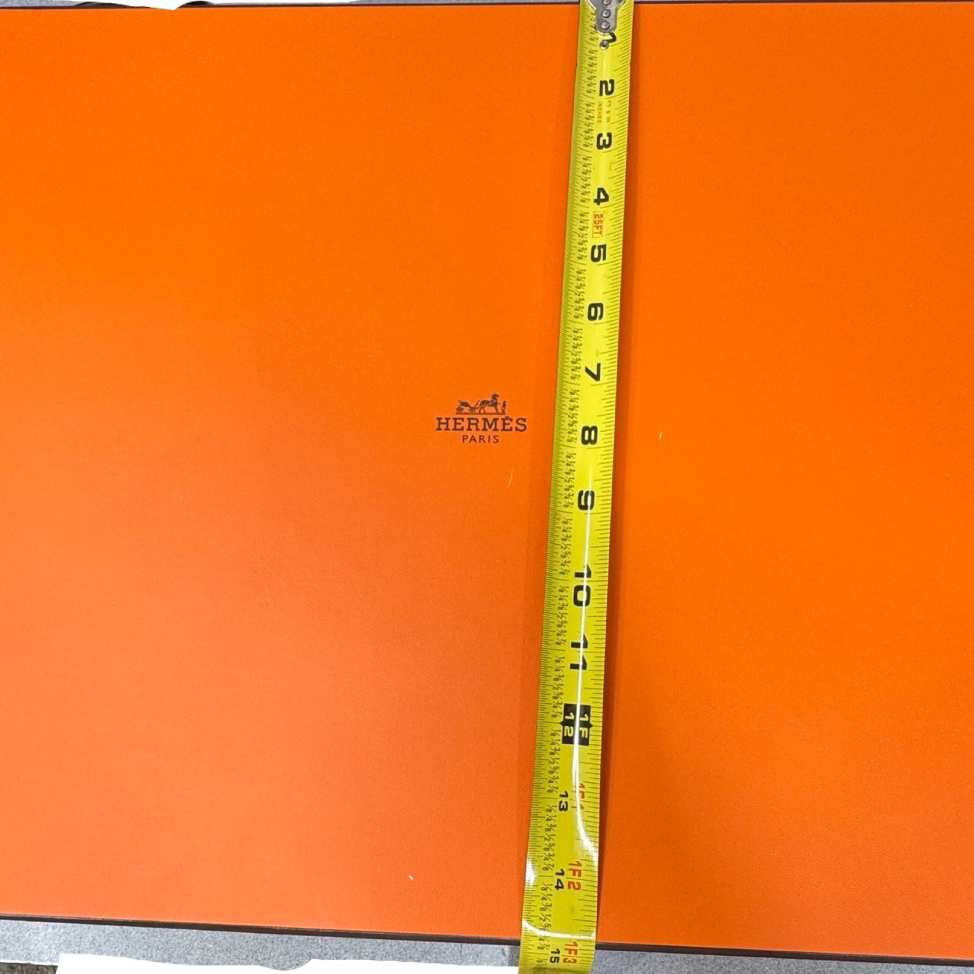 Authentic Orange Hermes Paris Large Empty Gift Mint Clean Box 18” X 15” X 4”