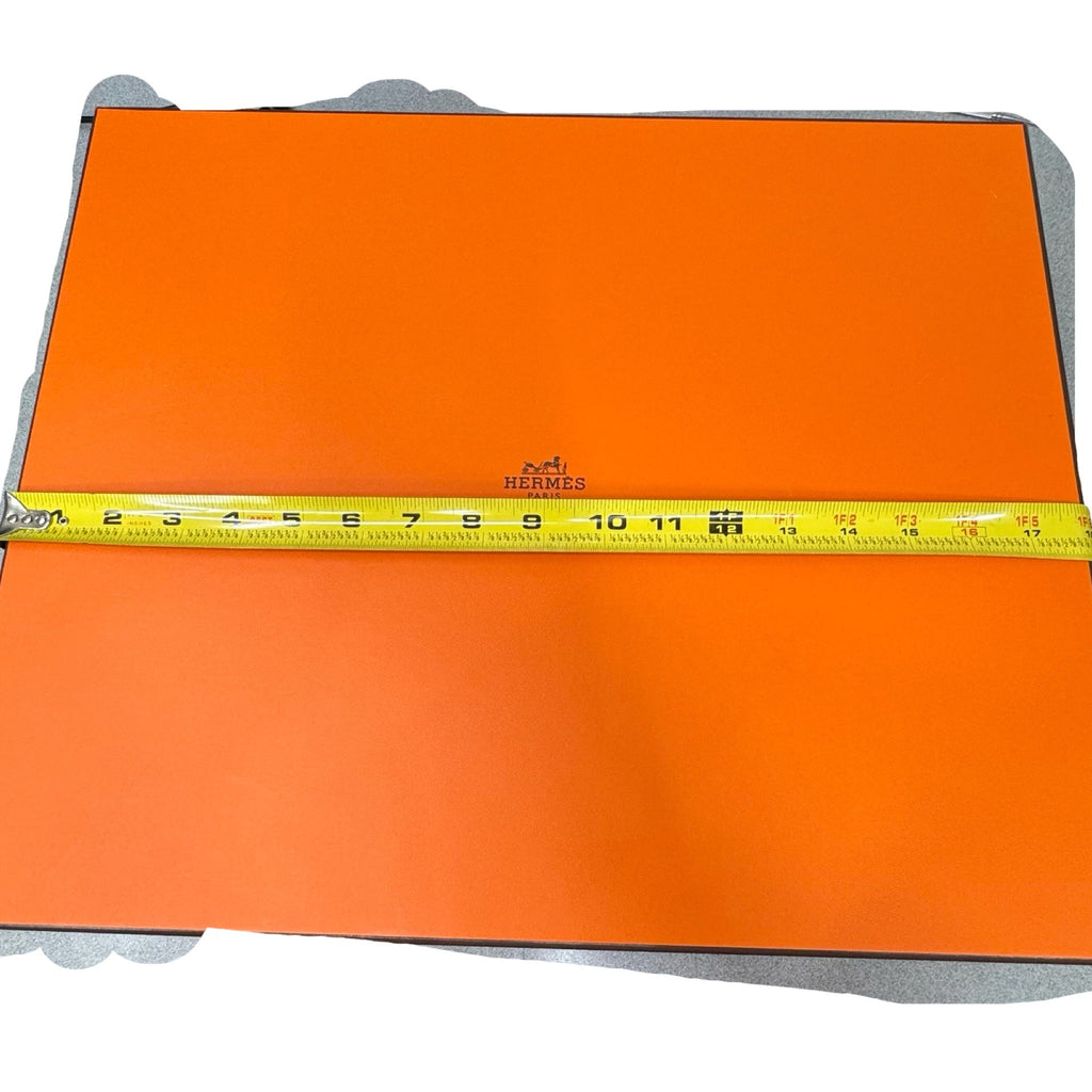 Authentic Orange Hermes Paris Large Empty Gift Mint Clean Box 18” X 15” X 4”