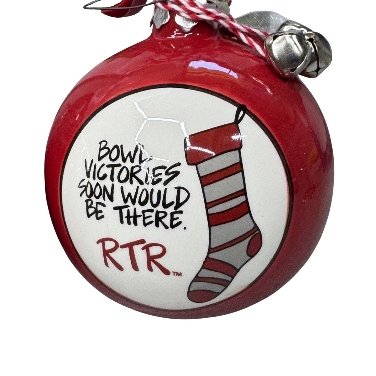 Alabama Crimson Tide Christmas Ornaments Lot of 2 Magnolia Lane Red Ceramic 4"