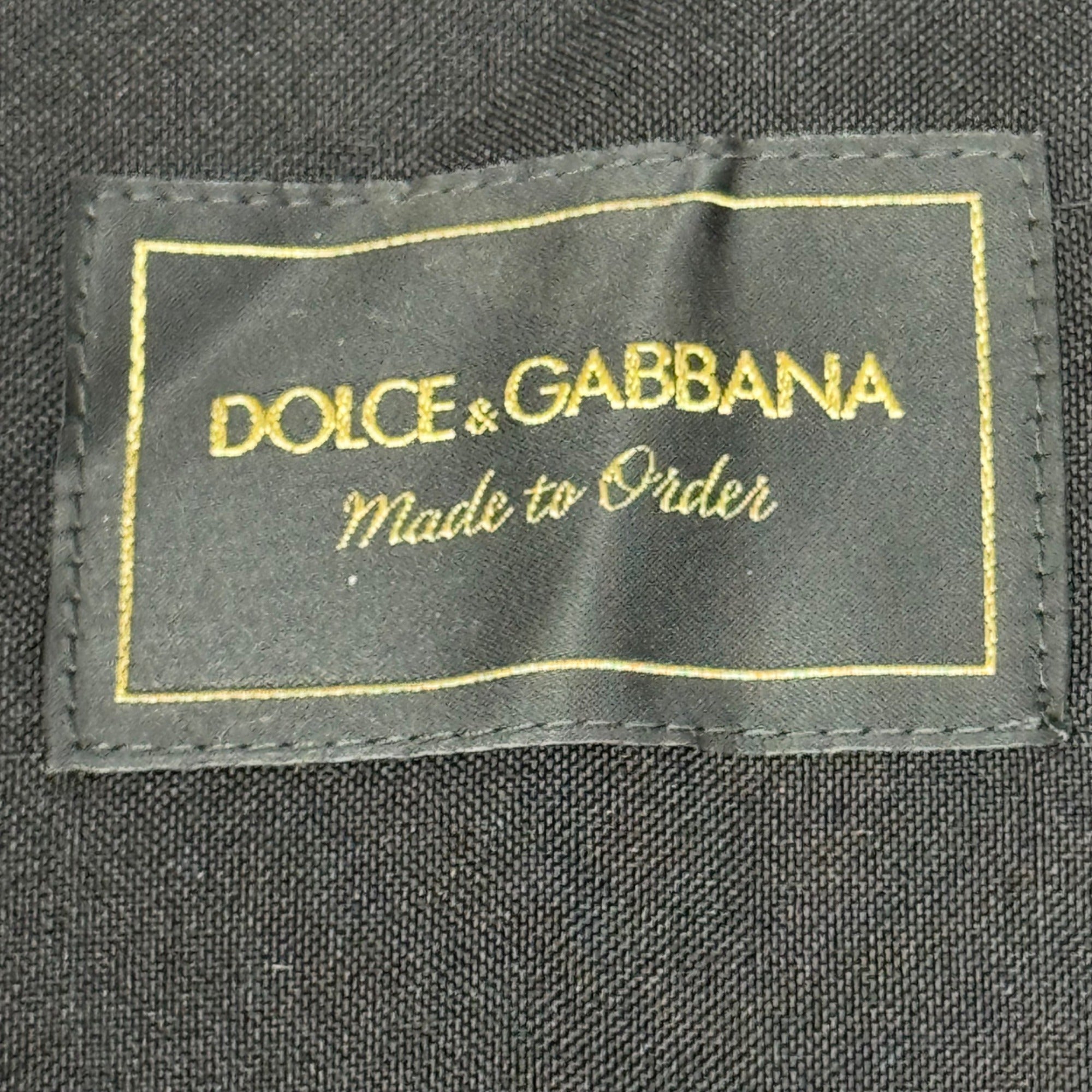 Dolce & Gabbana Black Made To Order Dust Bag Custom Gift Purse Shoes Button 15"