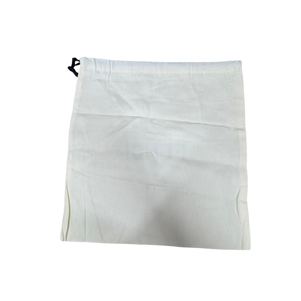 Fendi Roma Cream Dust Bag Pouch Drawstring with Black Logo 12" X 11" Authentic