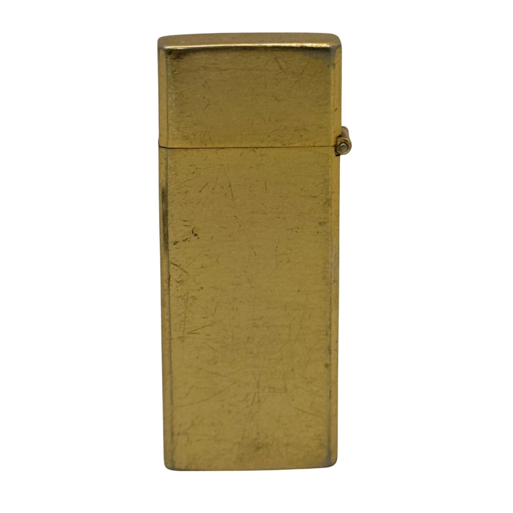 Vintage Rexlite Slim Gold Tone Lighter DW Monogrammed Made In Japan 2.75"