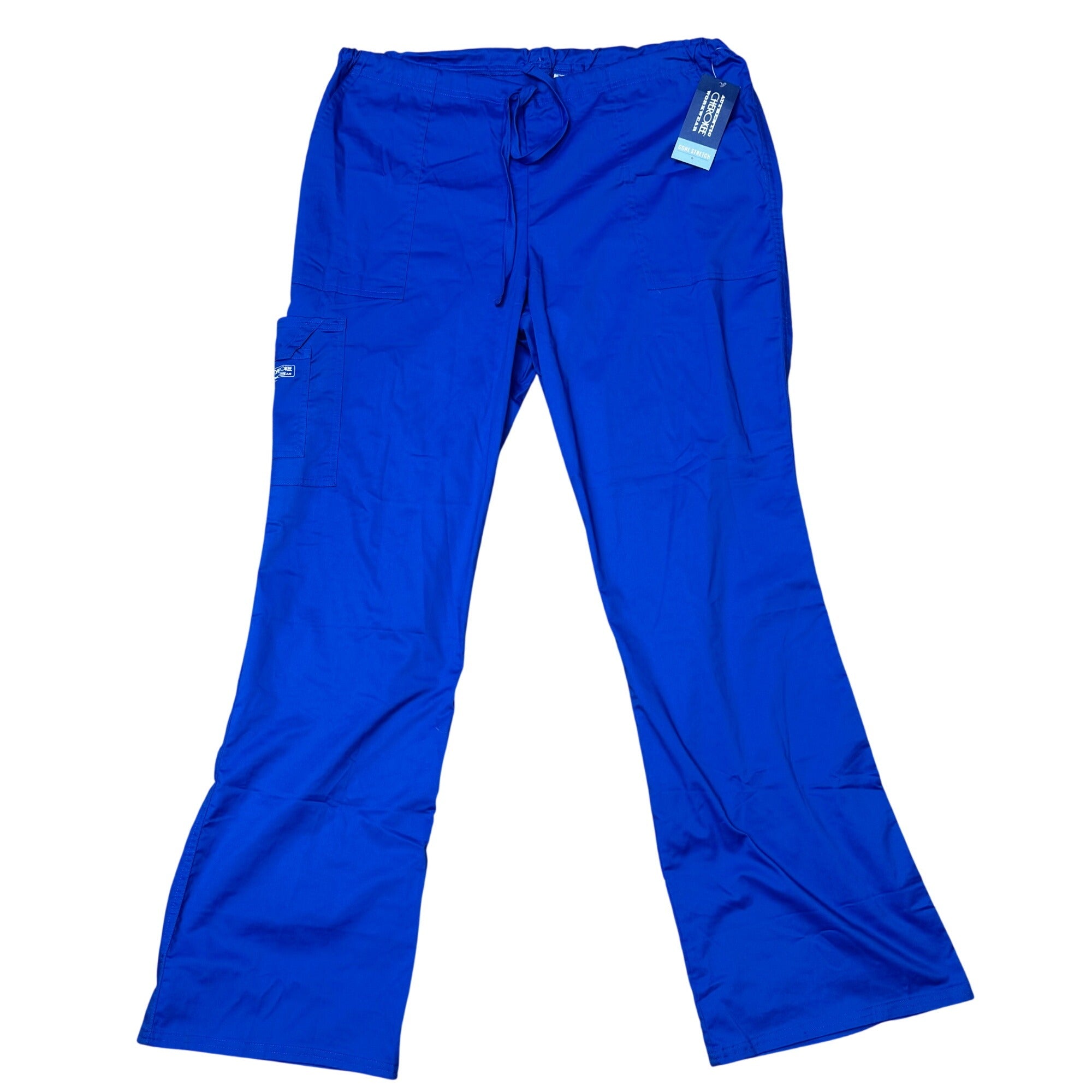 Cherokee Authentic Workwear Drawstring Scrub Pants L Tall Royal Blue Lot 2