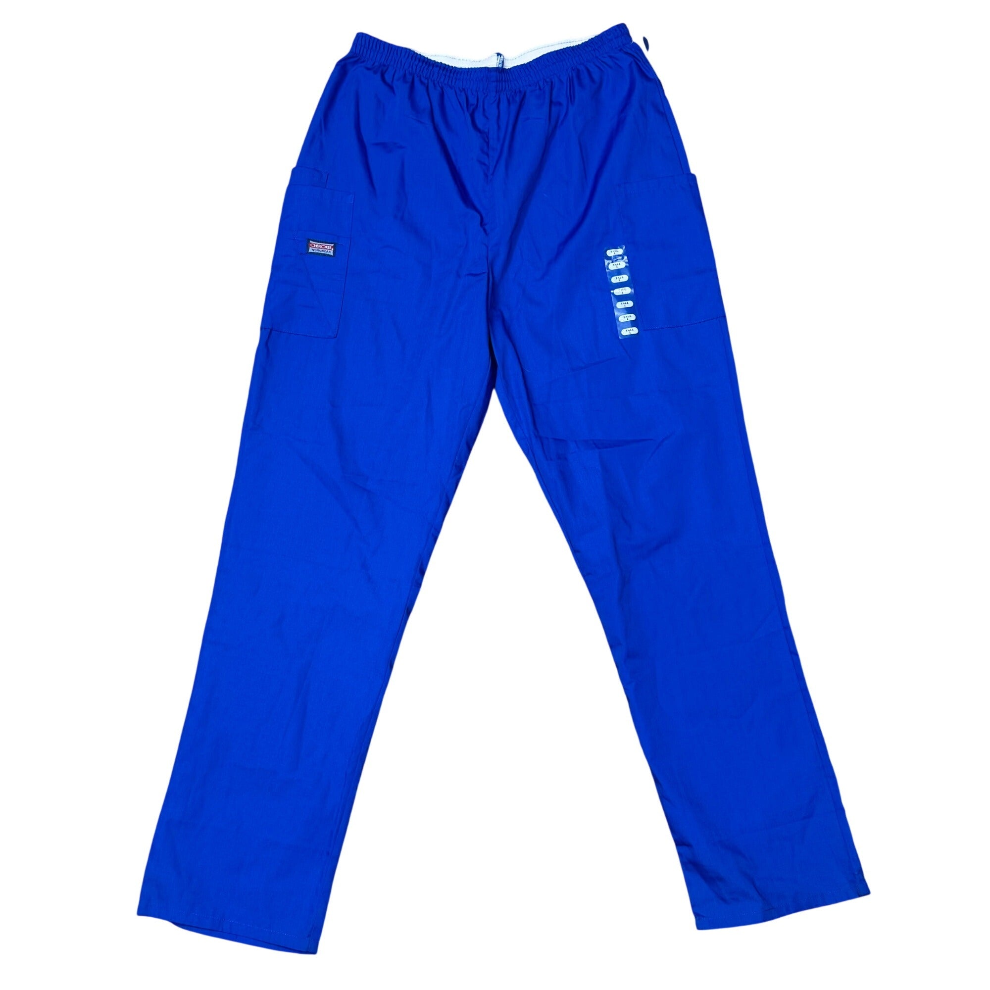 Cherokee Authentic Workwear Drawstring Scrub Pants L Tall Royal Blue Lot 2