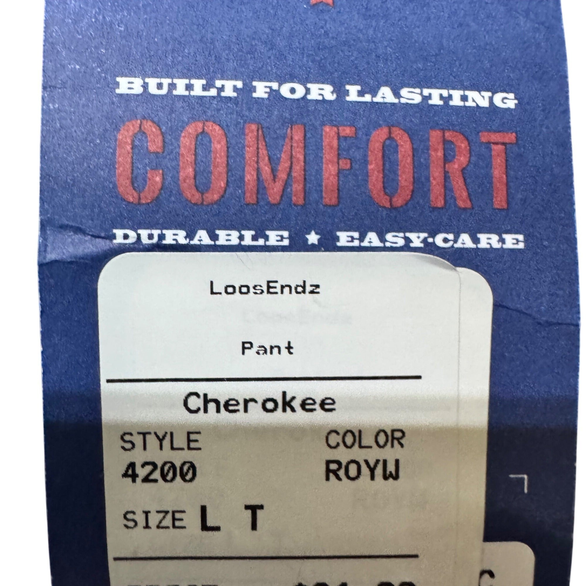Cherokee Authentic Workwear Drawstring Scrub Pants L Tall Royal Blue Lot 2