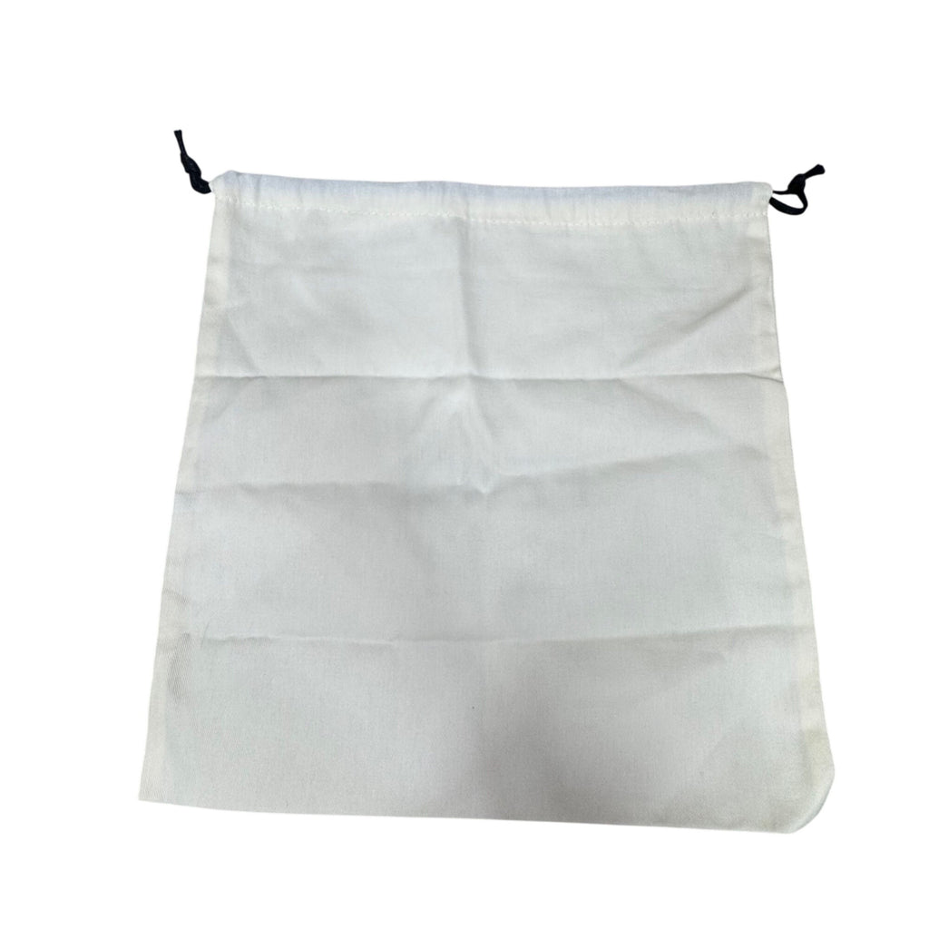 Fendi Roma White Cotton Drawstring Dust Bag 13x14 Storage Pouch Luxury Authentic