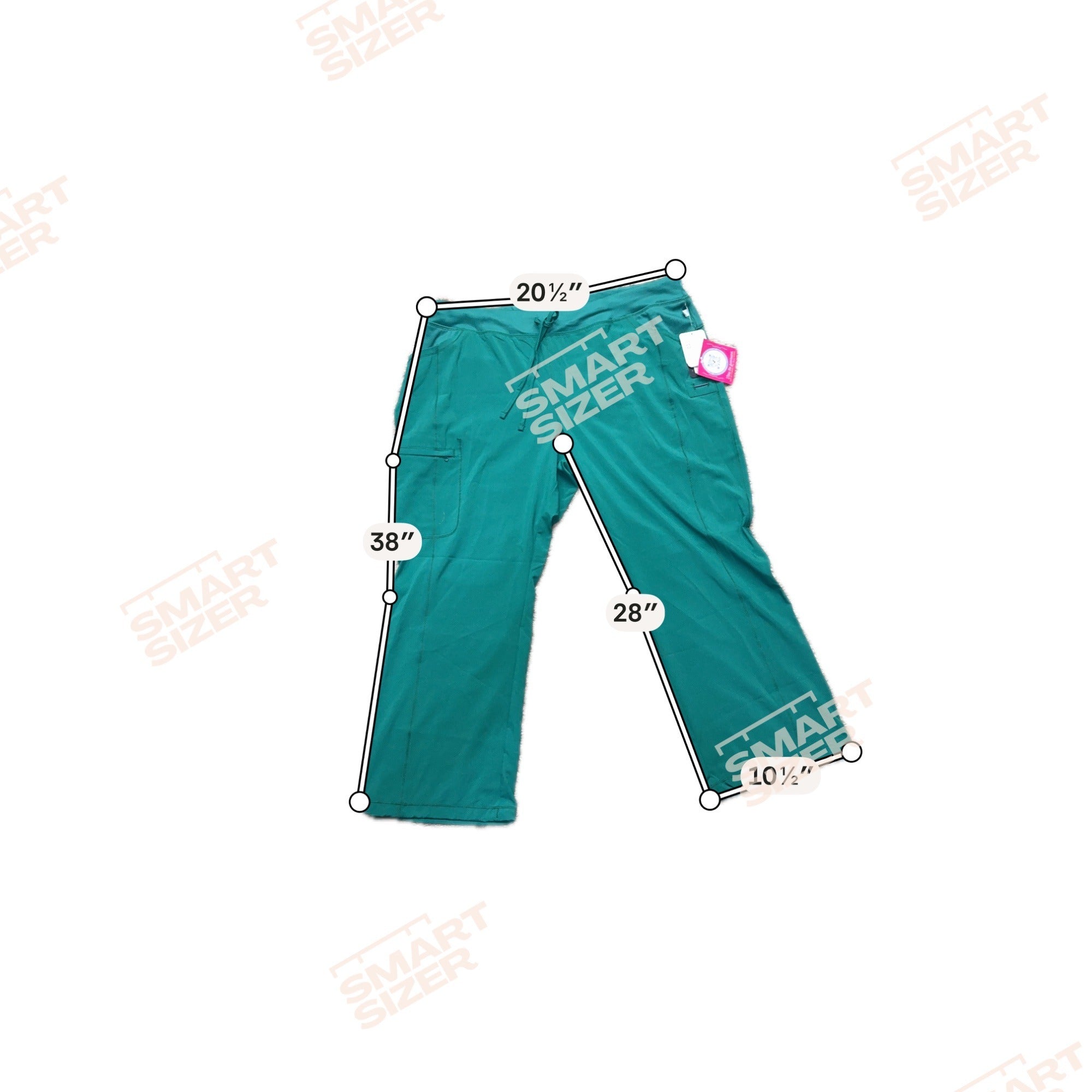 Cherokee Infinity Petite Womens Scrub Pants 2XL Teal Green NEW with Tags Plus