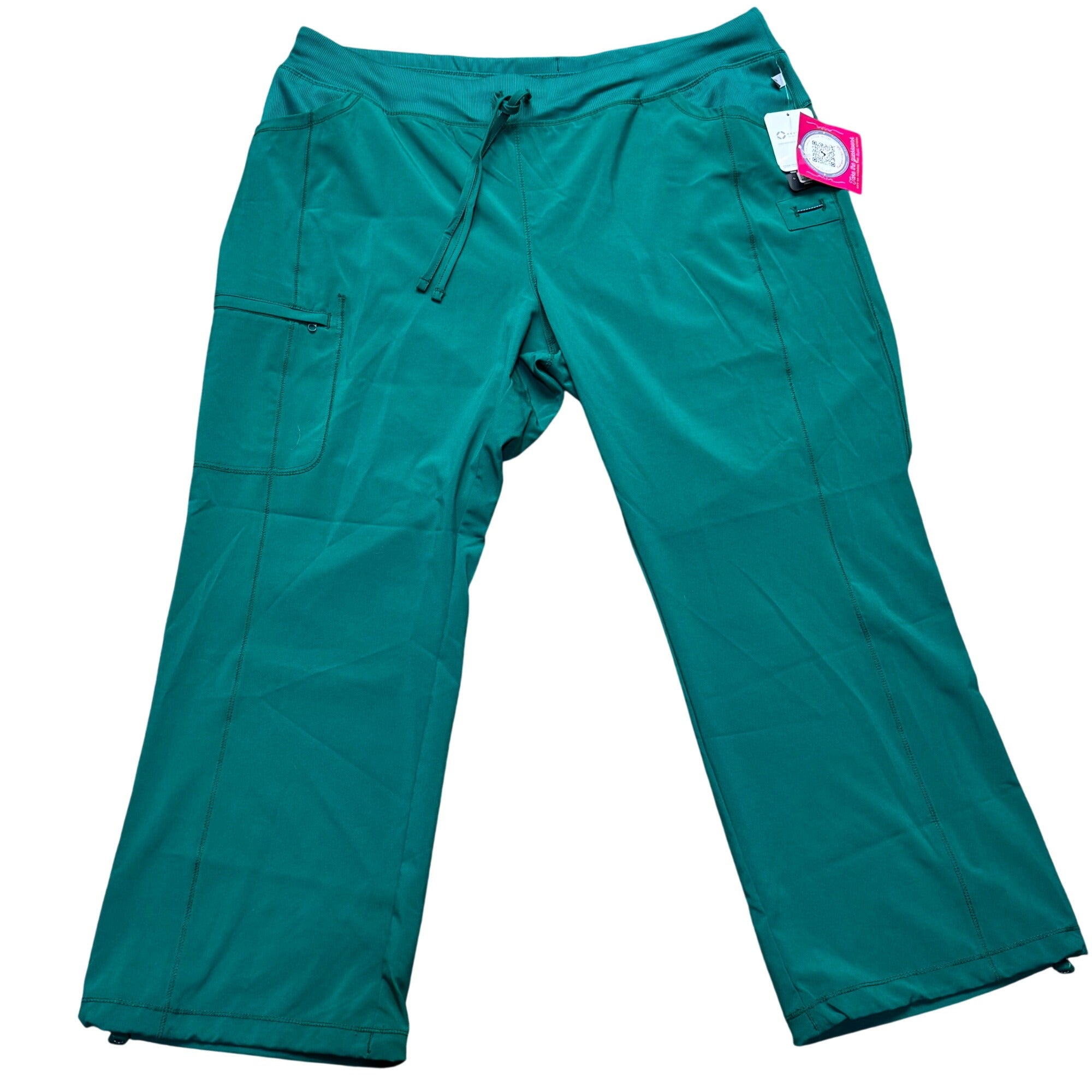 Cherokee Infinity Petite Womens Scrub Pants 2XL Teal Green NEW with Tags Plus