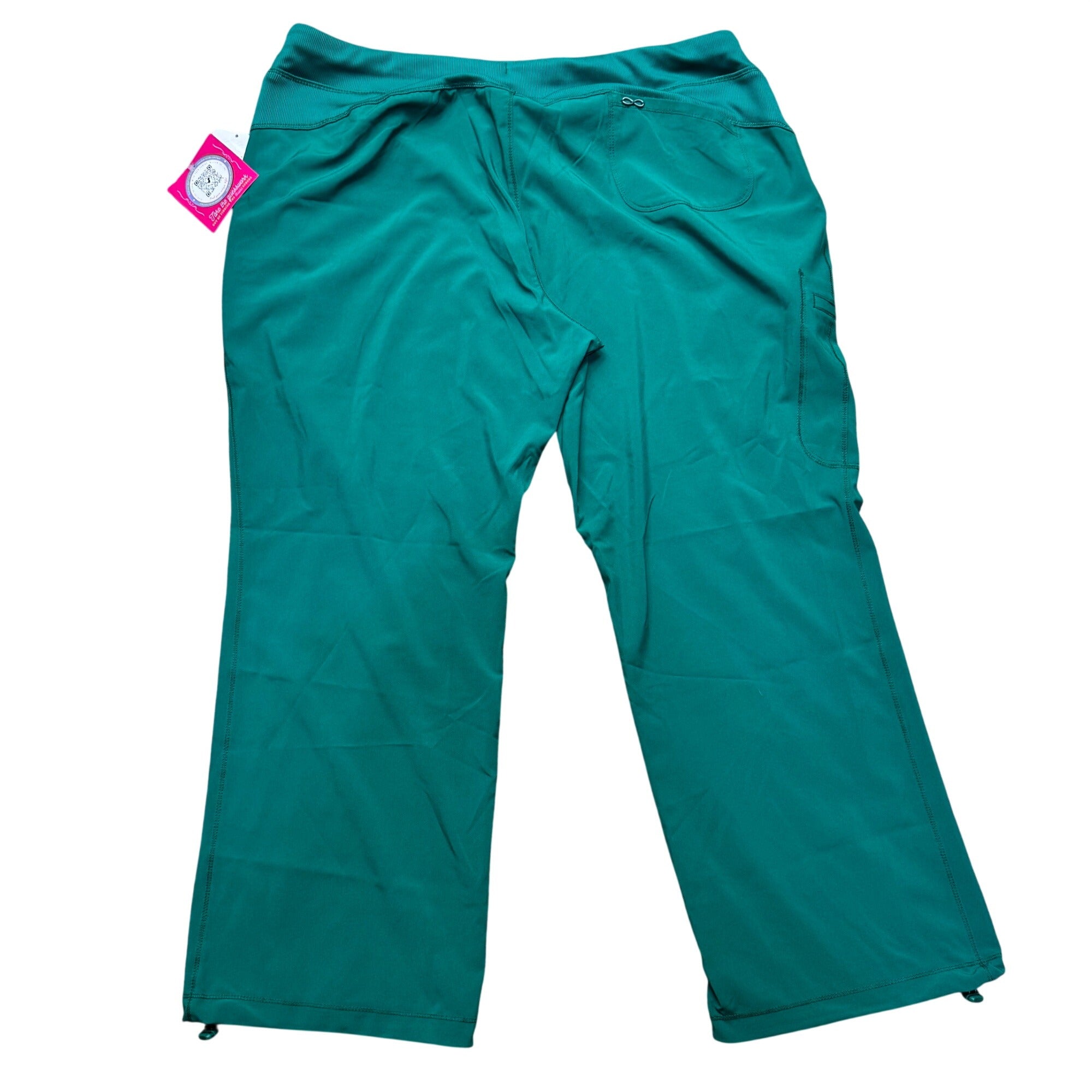 Cherokee Infinity Petite Womens Scrub Pants 2XL Teal Green NEW with Tags Plus