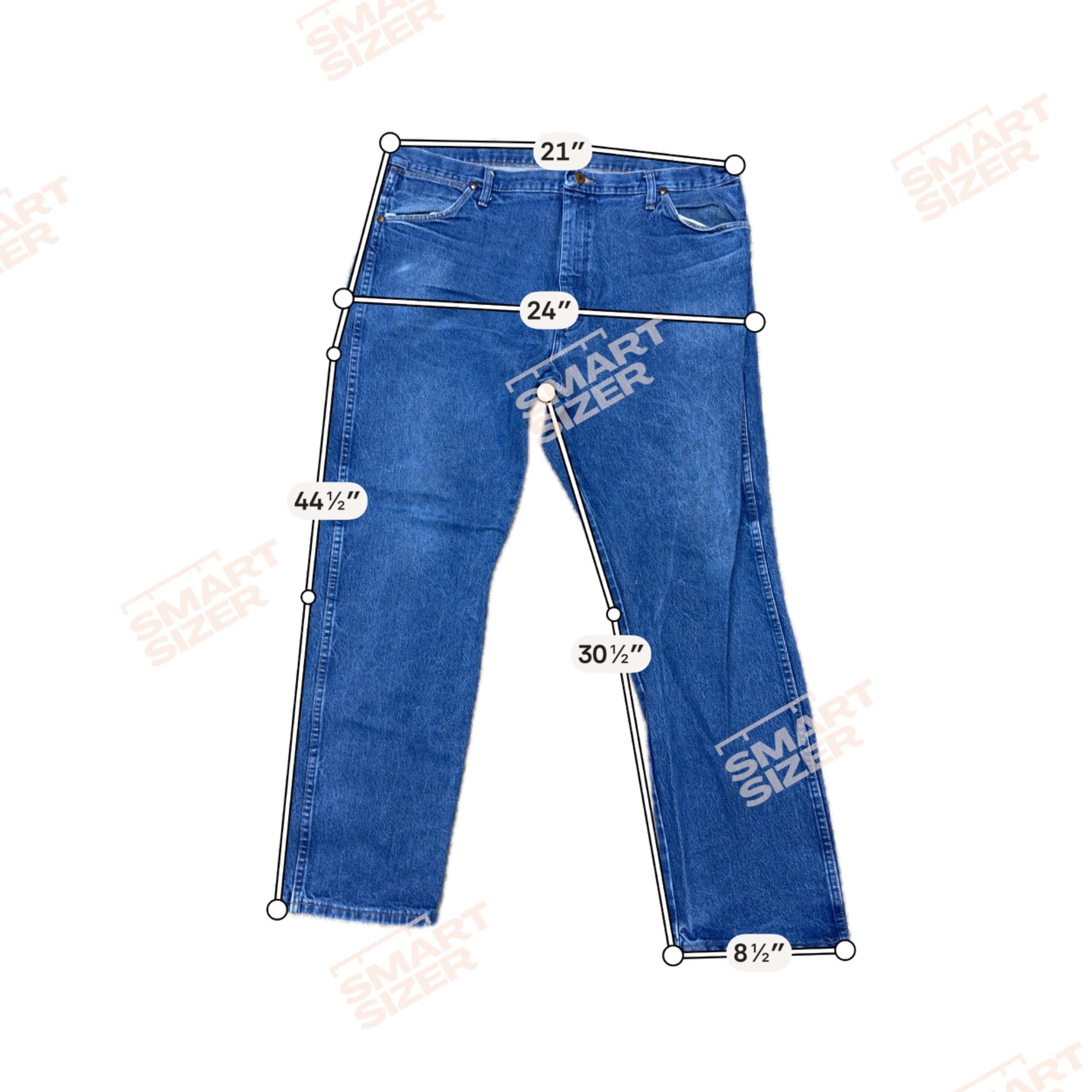 Wrangler Mens Classic Fit Blue Denim Jeans Size 40x32 Made In Mexico 13MWZP Work