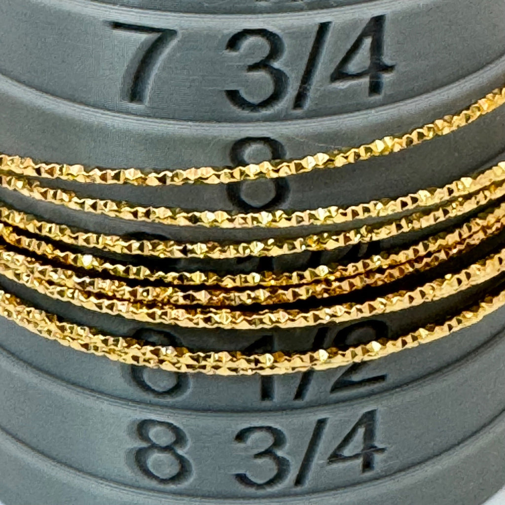 Bellezza Italy Bronze Bangle GoldTone Bracelet Filigree Circle Black Rhinestones