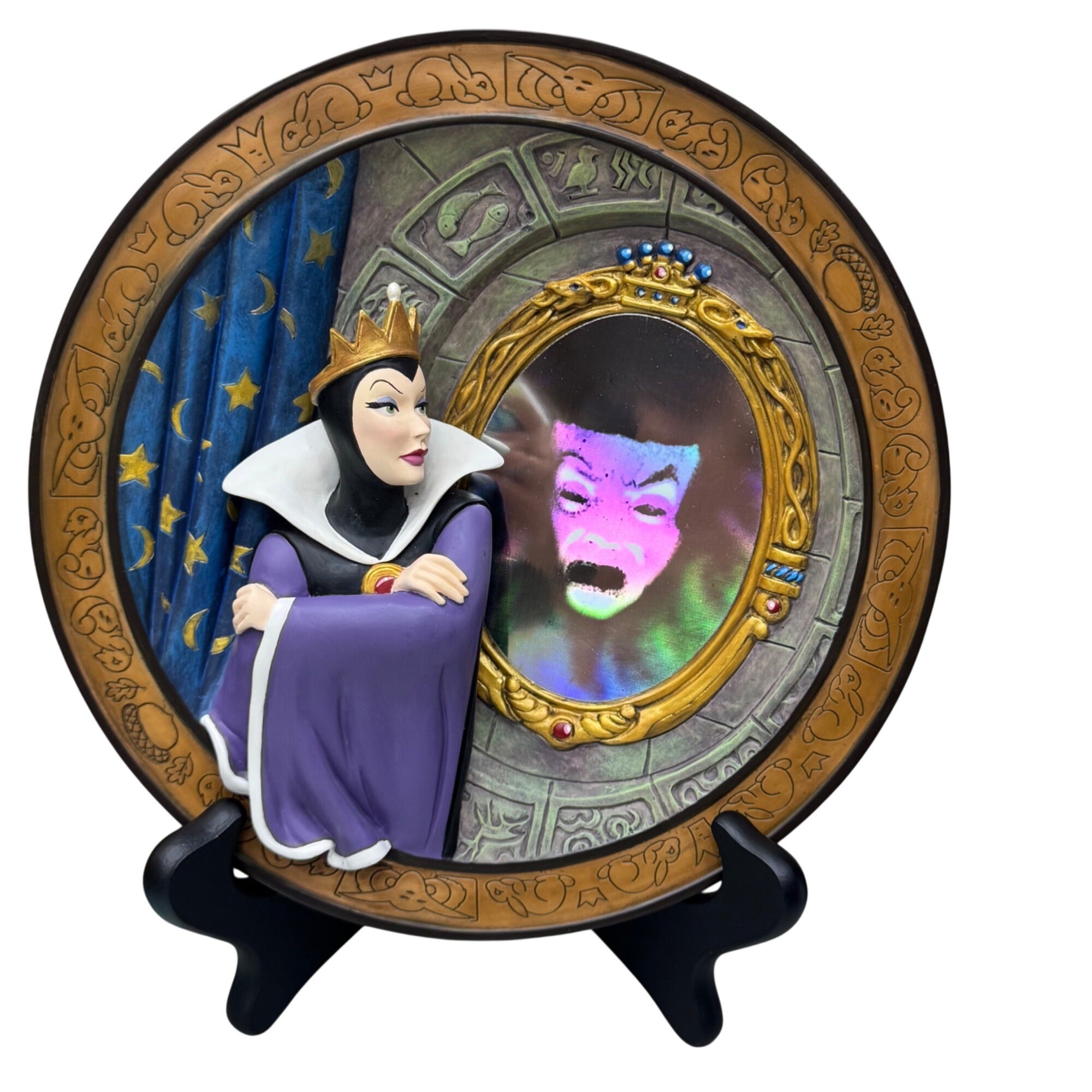 Walt Disney Snow White 60th Anniversary Magic Mirror On The Wall LE Plate 81 COA
