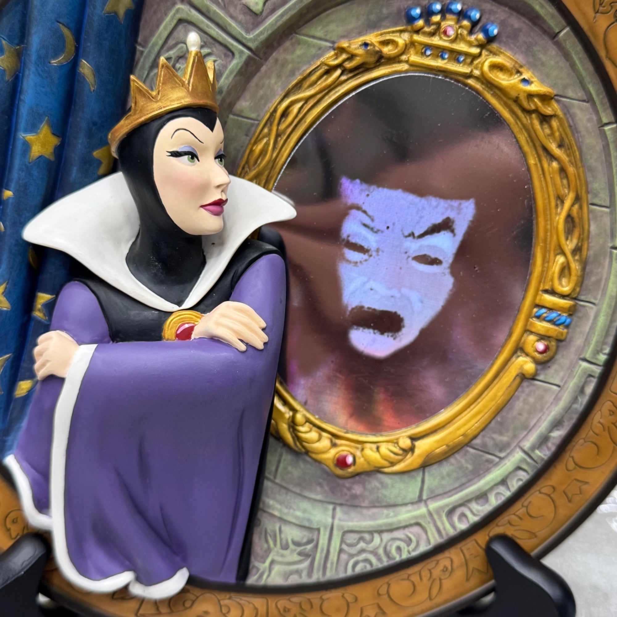 Walt Disney Snow White 60th Anniversary Magic Mirror On The Wall LE Plate 81 COA