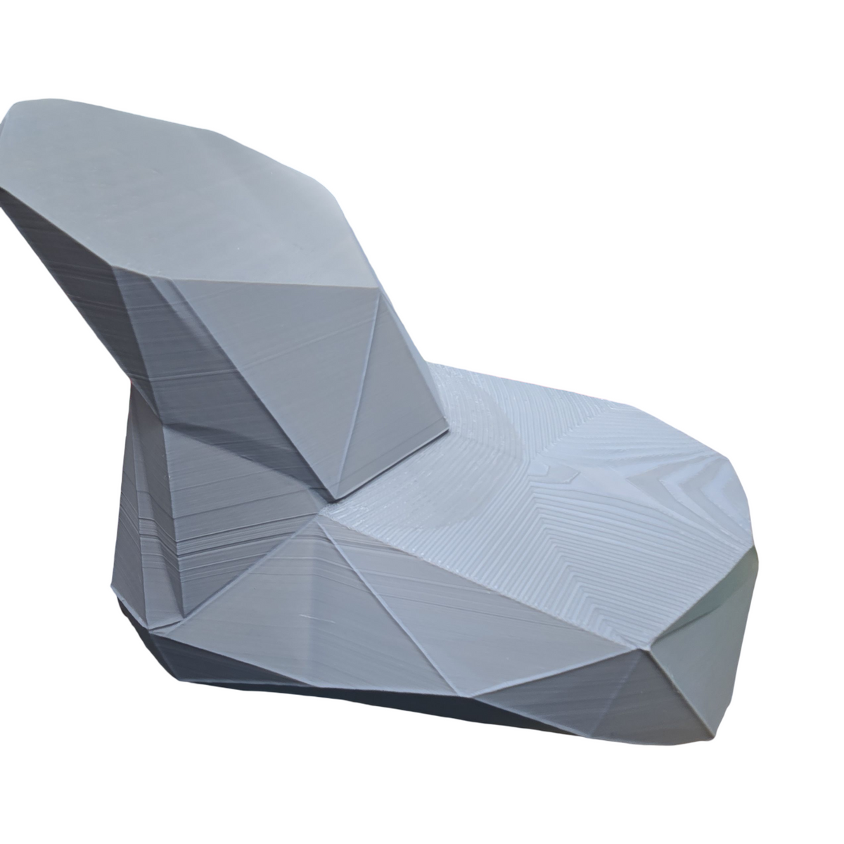 3D Printed Geometric Rock Shoe Display Stand – Modern Footwear Photography Prop
