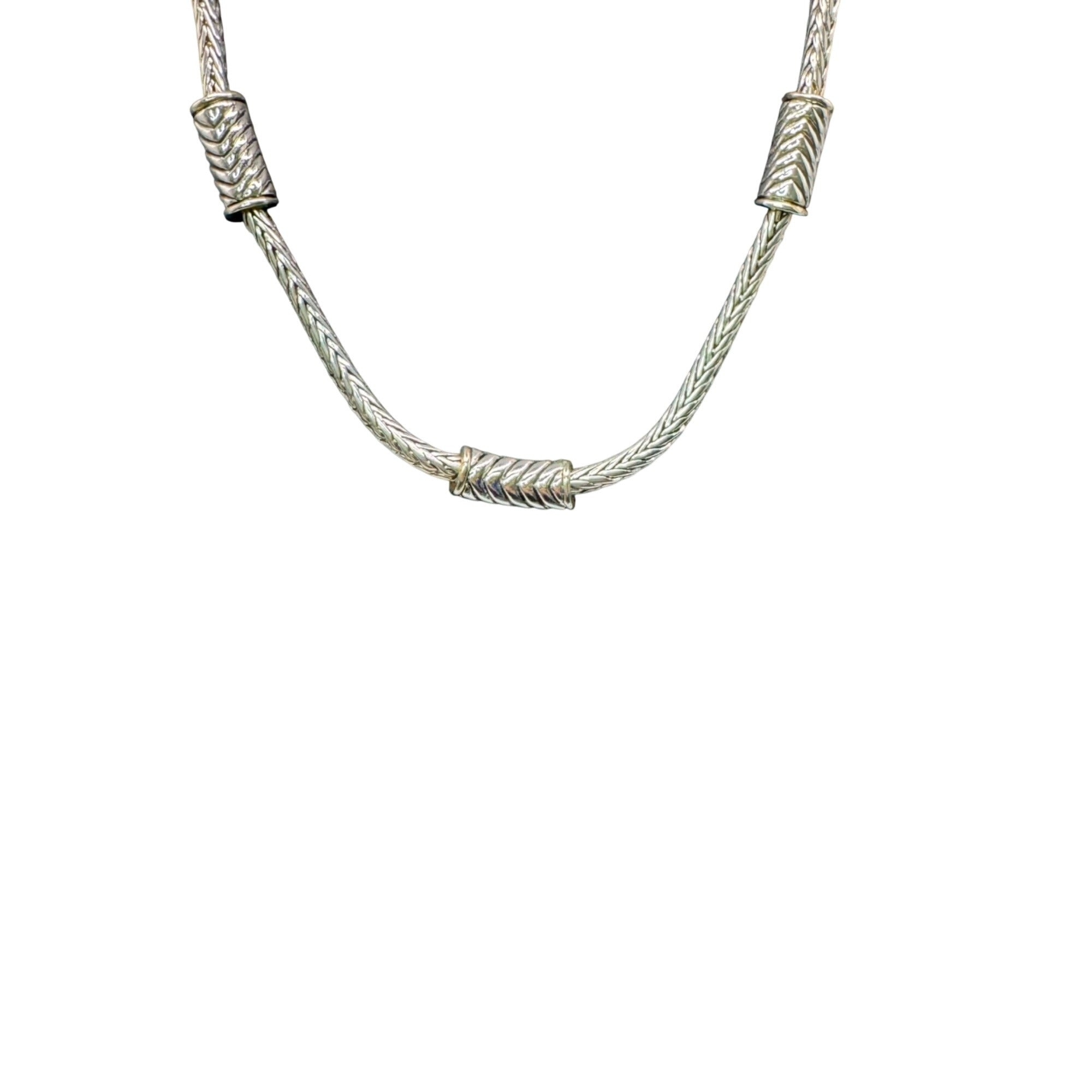 Brighton Silver-Tone Necklace Hoop Earrings Set Thick Twisted Original Heart Tin