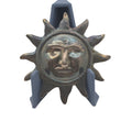 Vintage Taxco 925 Mexican Sterling Silver Sun Moon Face Smiling Pin Brooch 2.25"