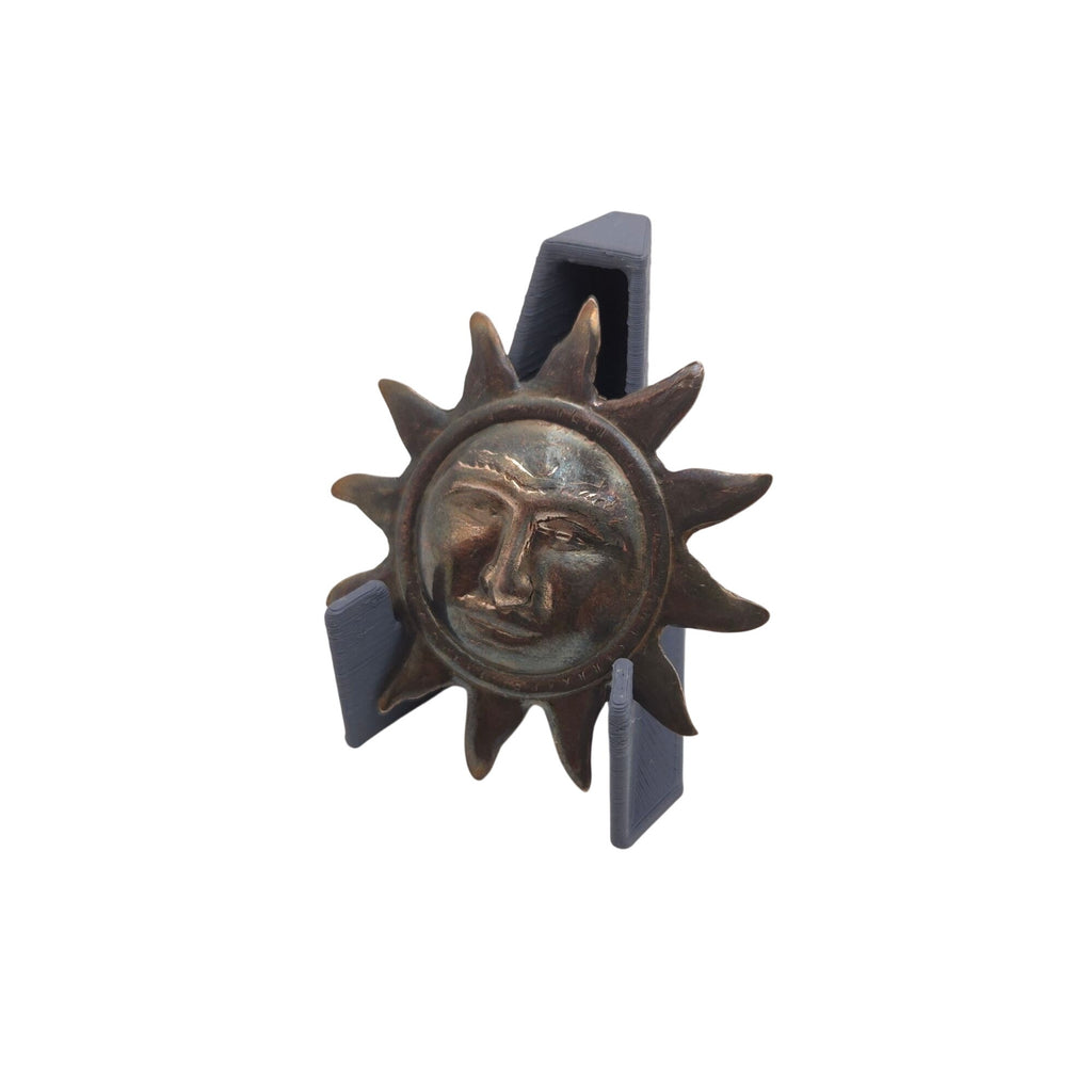 Vintage Taxco 925 Mexican Sterling Silver Sun Moon Face Smiling Pin Brooch 2.25"