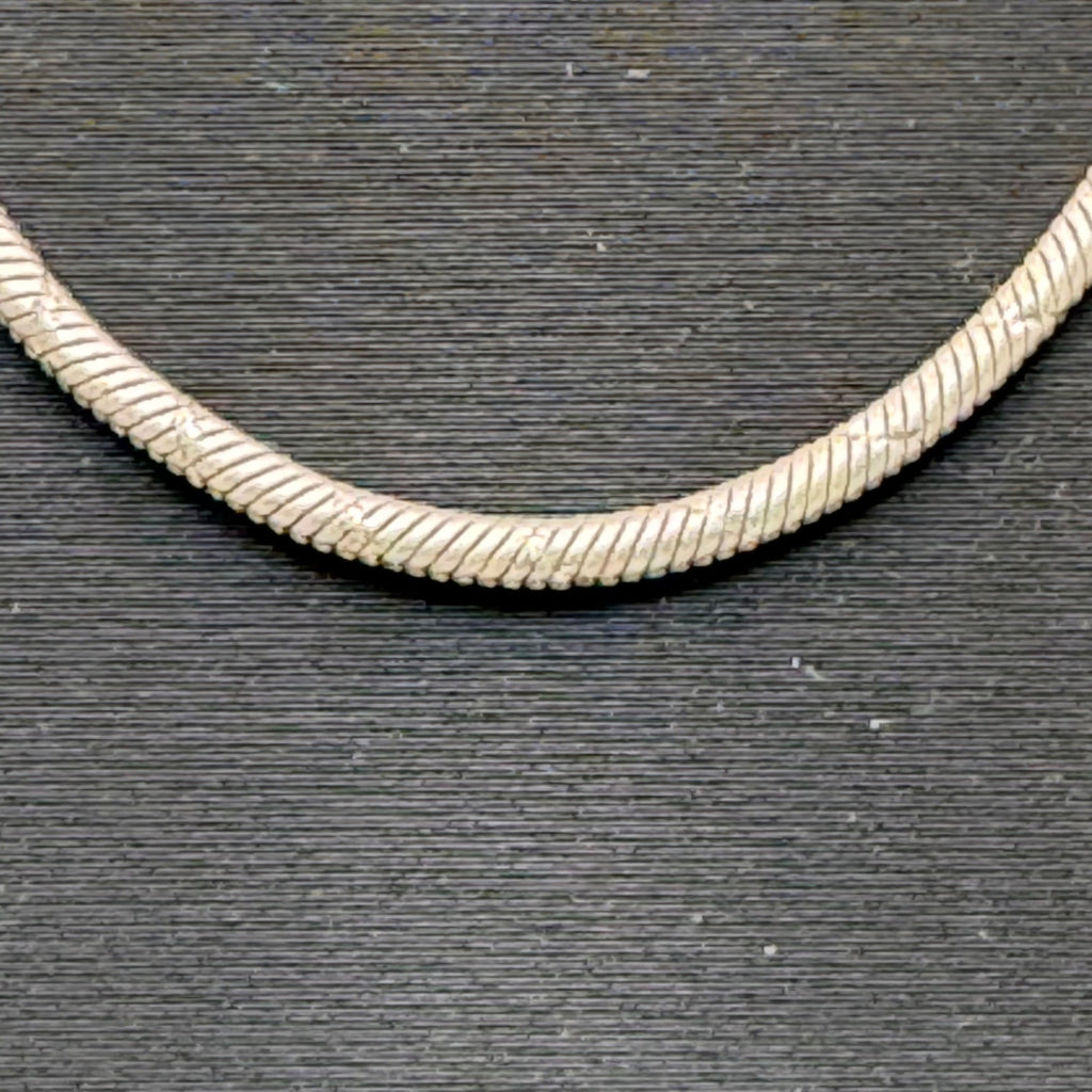 Sterling Silver 925 Diamond Cut Snake Chain Necklace 17” Italy 16g Vintage 2.3mm