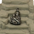 Our Lady of Perpetual Help Vintage Sterling Silver Religious Charm Pendant 1"