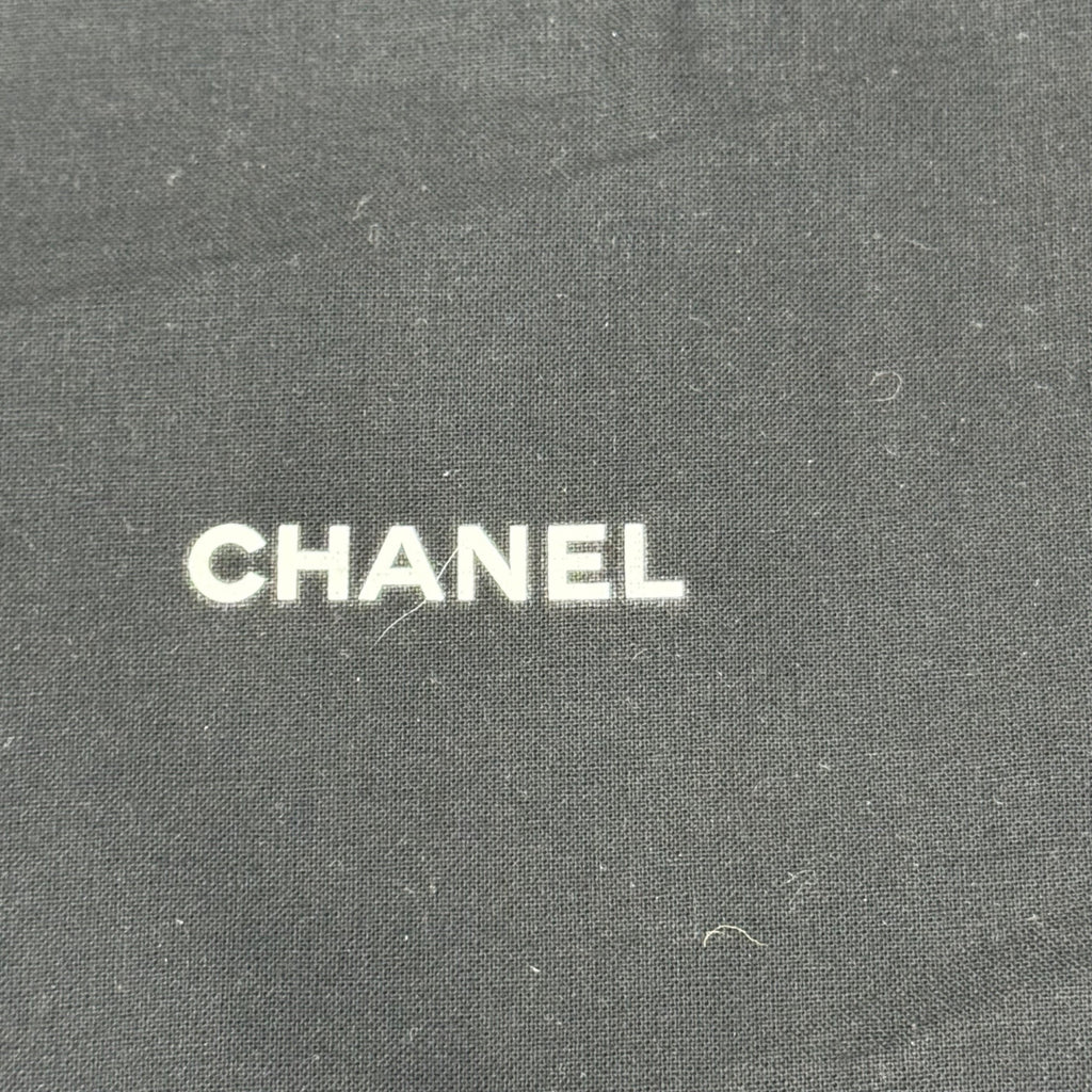 CHANEL 100% Authentic Small Black Jewelry Wallet Clutch Accessories Dust Bag 6"