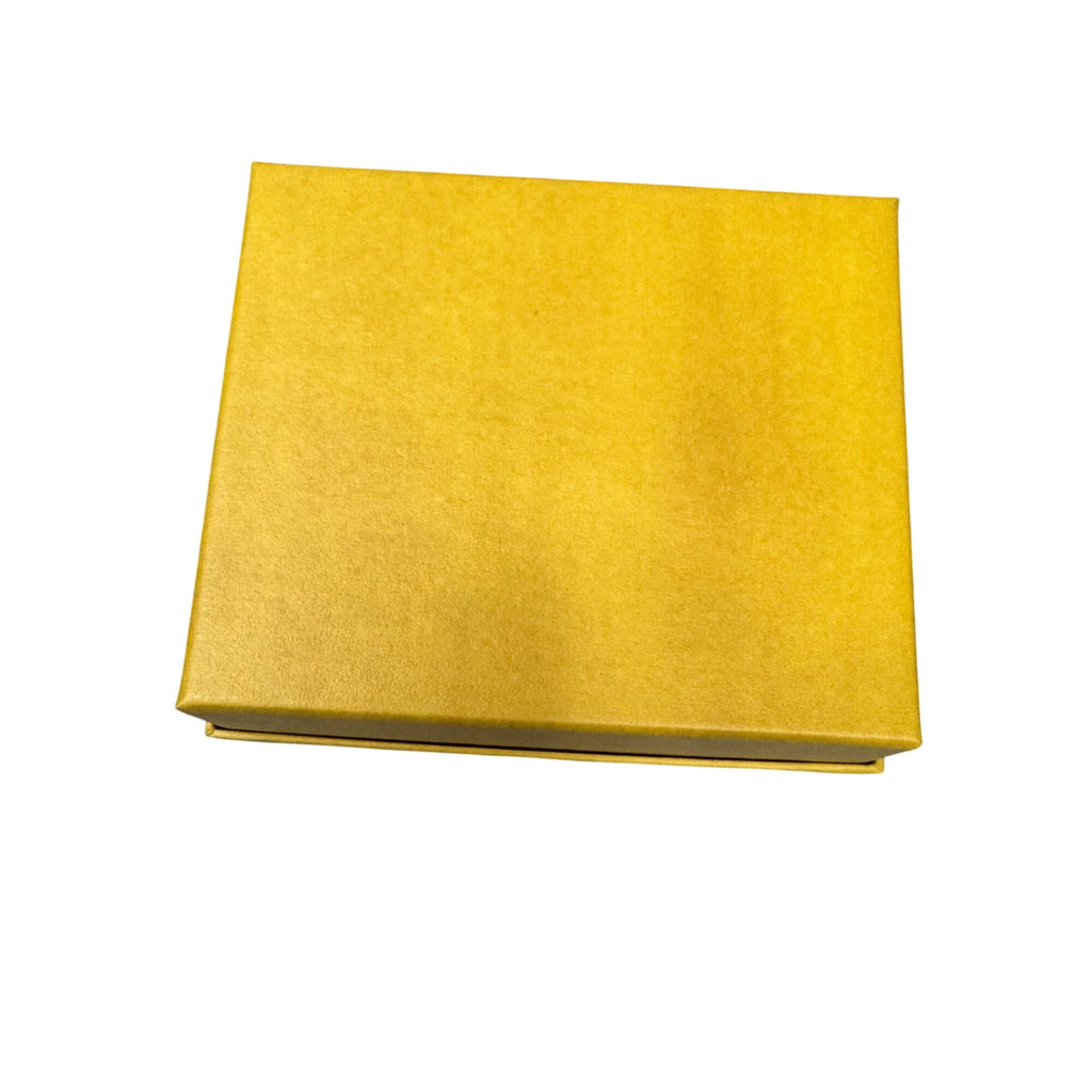 Fendi Yellow Gift Box 6x5x2 Storage Organizer Authentic Jewelry Bracelet Wallet