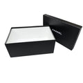 Chanel Black Gift Storage Box With Lid Shoes Boots Sandals Authentic 13"x8.75”x6