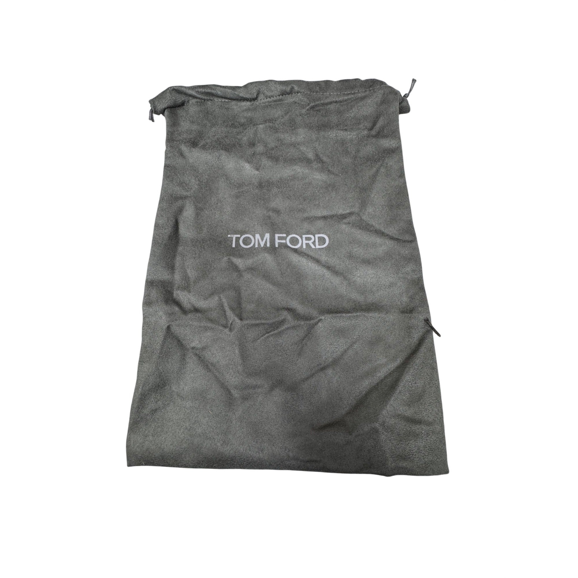 Tom Ford Gray Authentic Black Bag Drawstring Pouch 14” X 9”  Shoes Accessories