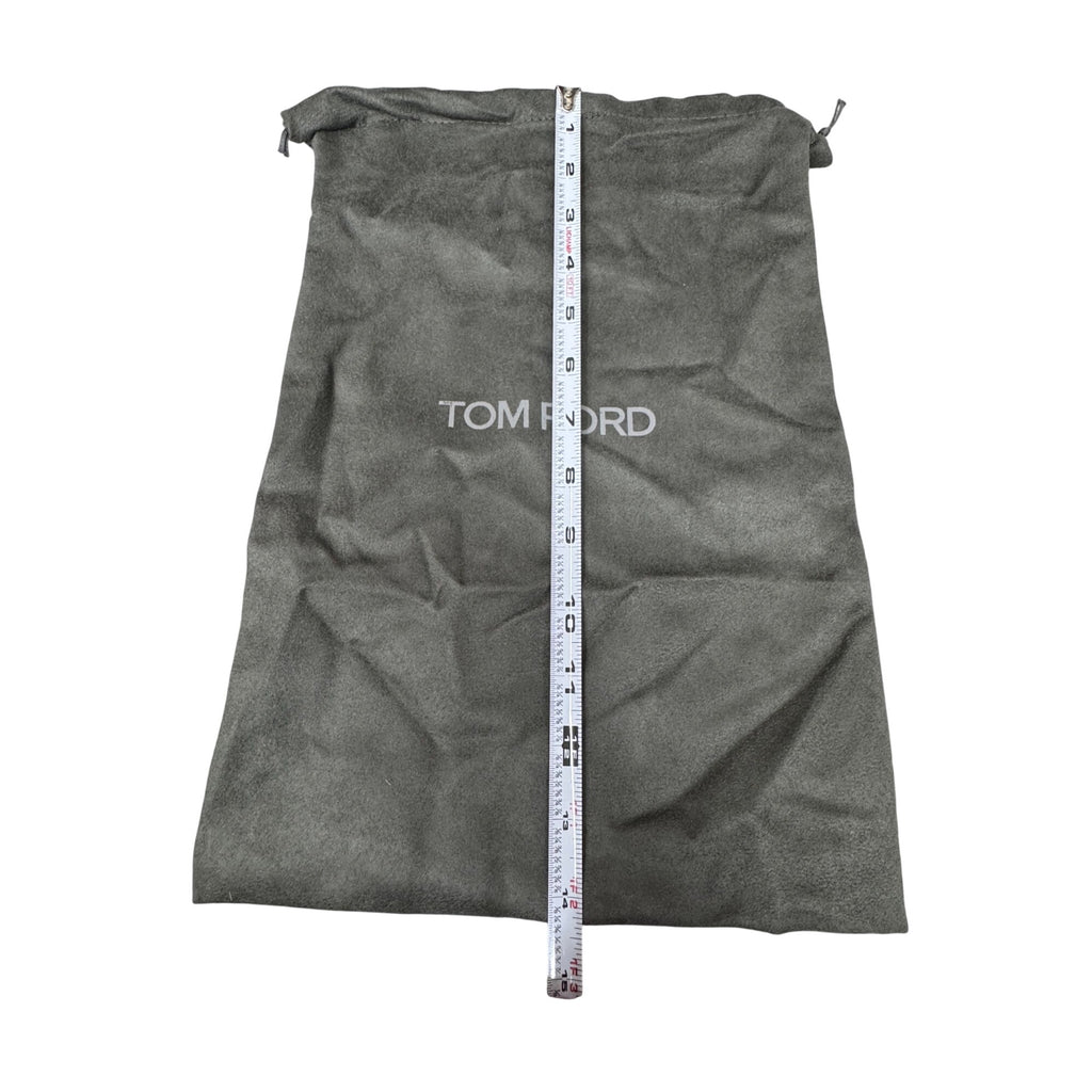 Tom Ford Gray Authentic Black Bag Drawstring Pouch 14” X 9”  Shoes Accessories