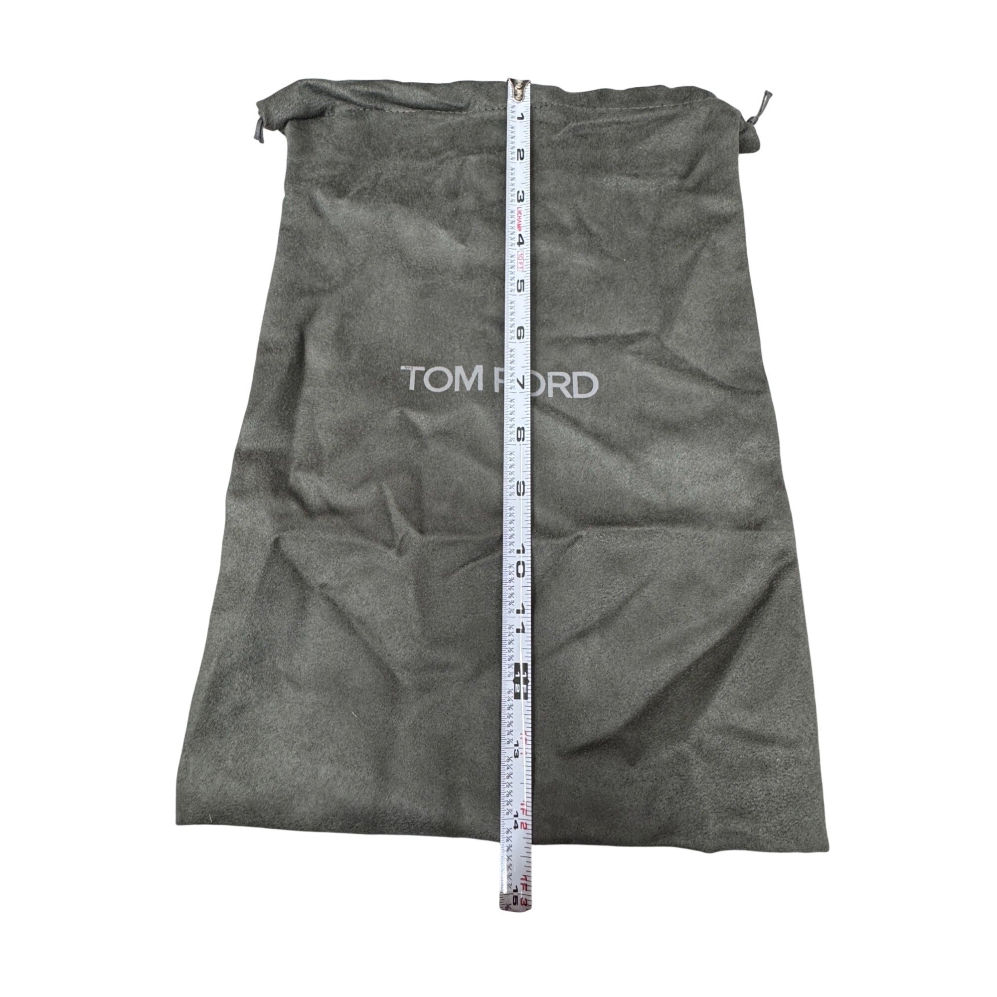 Tom Ford Gray Authentic Black Bag Drawstring Pouch 14” X 9”  Shoes Accessories