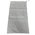 Manolo Blahnik Gray Shoe Dust Bag 15X8 Drawstring Closure Authentic Gift Storage